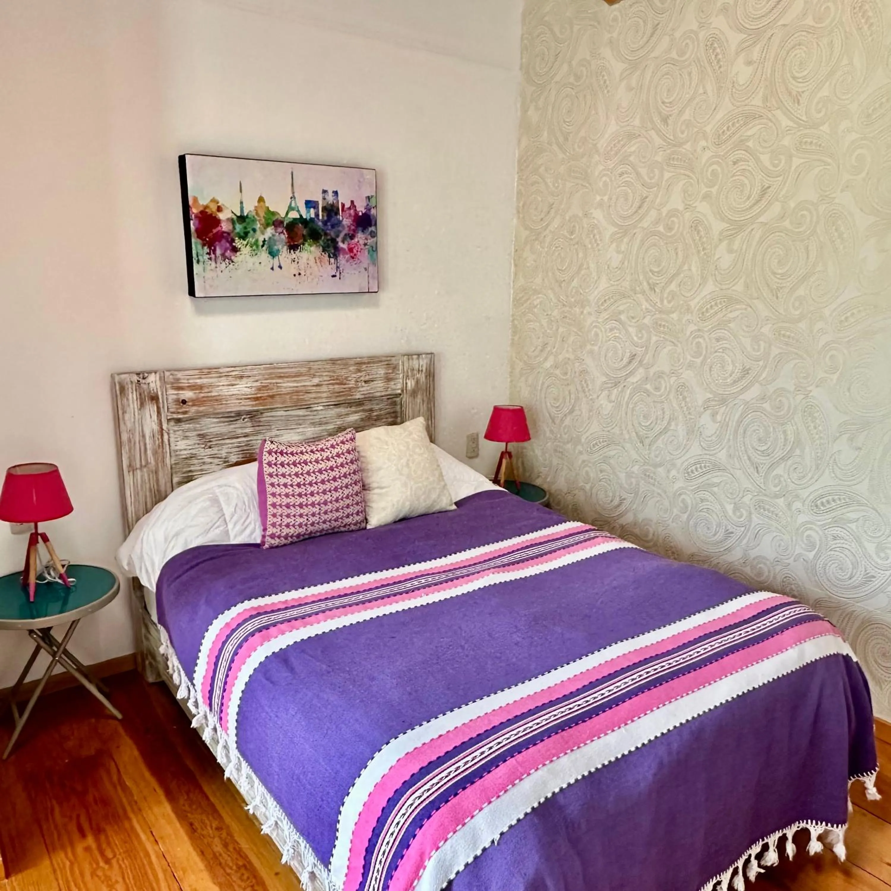 Bed in La Etelvina Suites