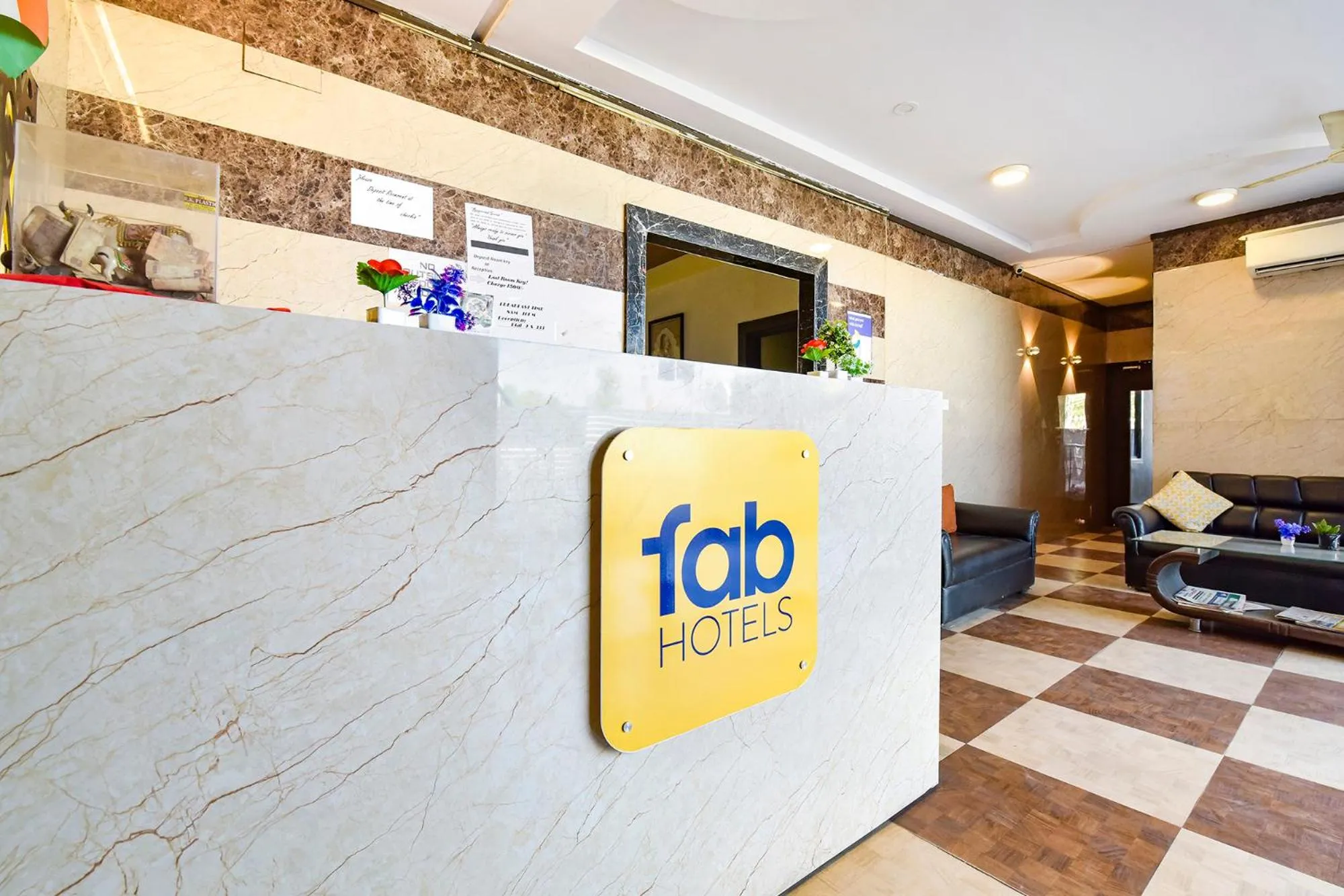 Lobby or reception in FabHotel Dream Palace