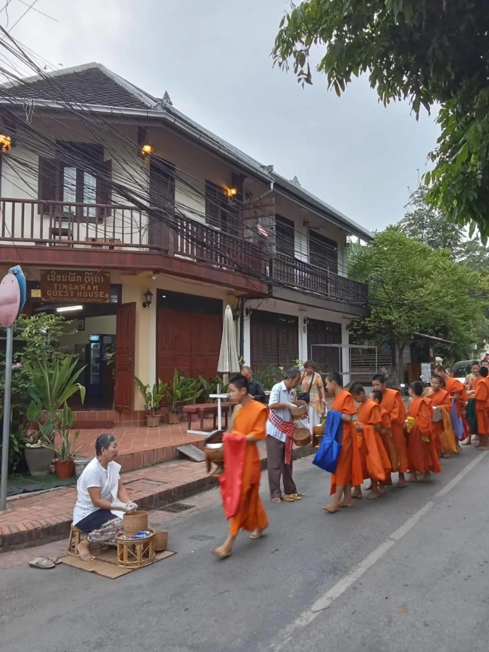 Quiet street view in Tingkham Guesthouse