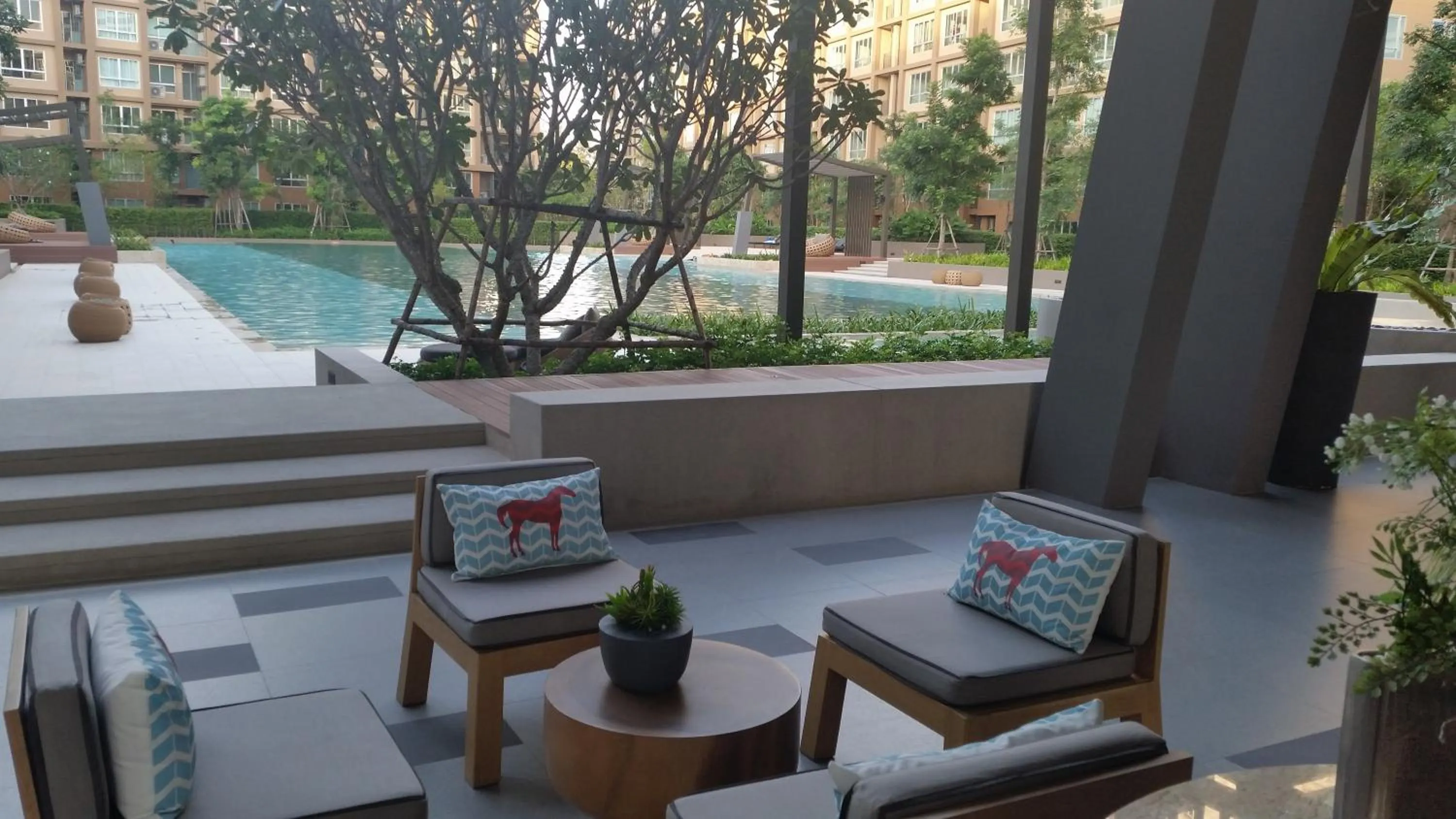 Swimming pool in The Relaxing Room Mountain View at Baan Tew Lom Condominium Cha Am - Hua Hin