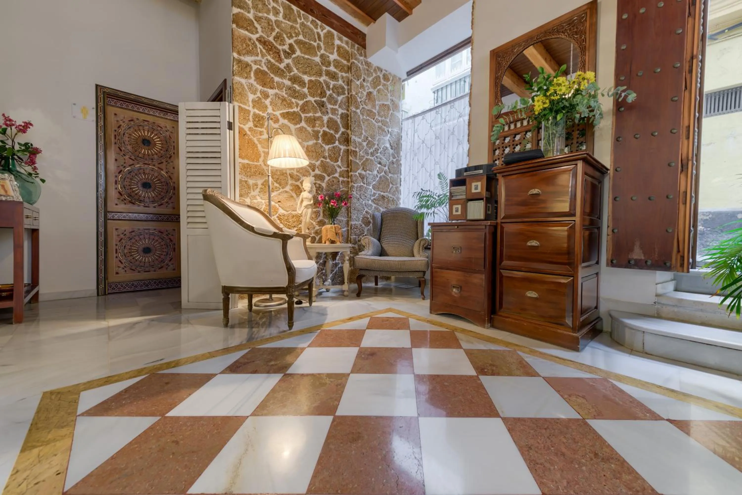 Seating area in Hotel Argantonio
