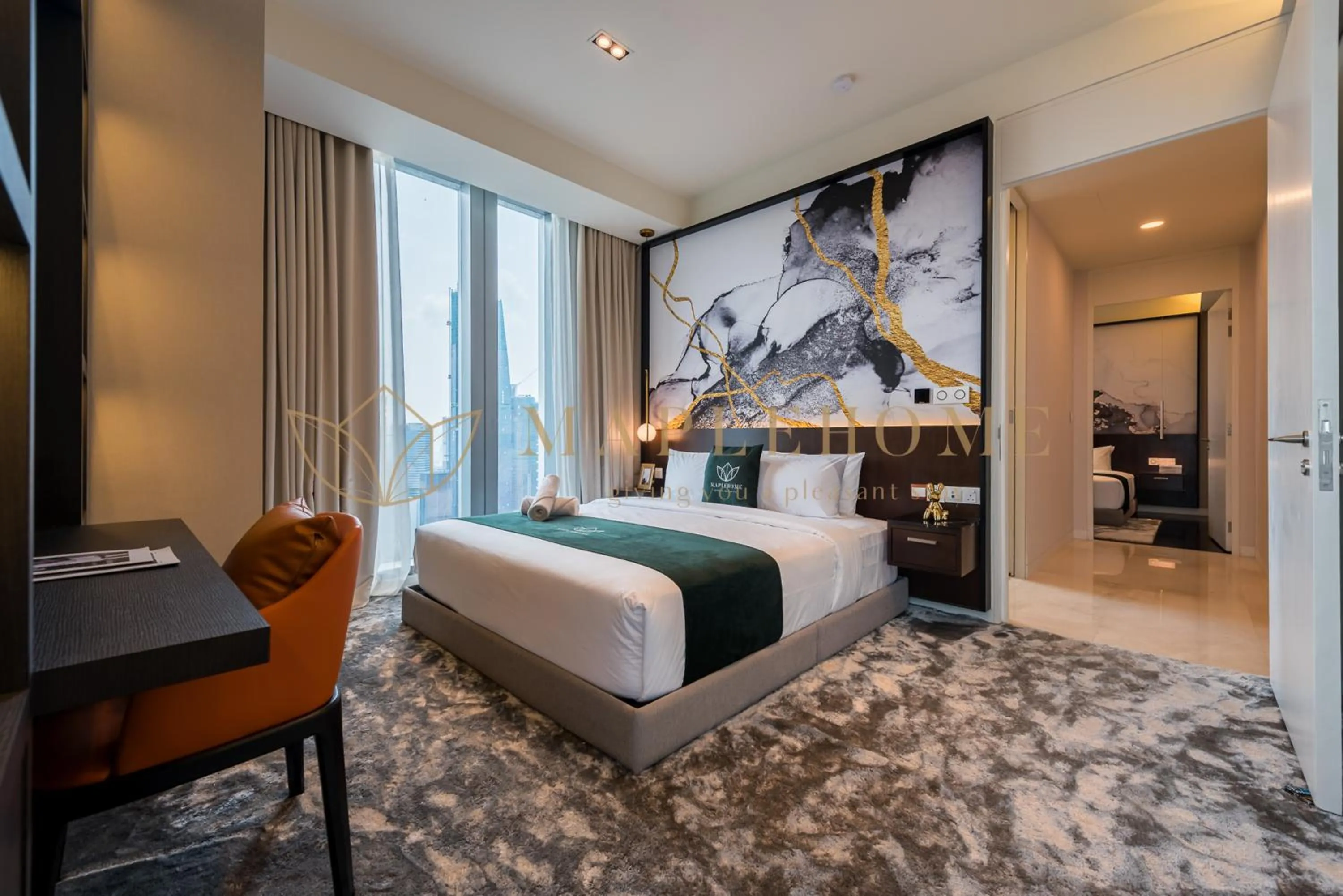 Bed in Tropicana The Residences Premier Suites KLCC