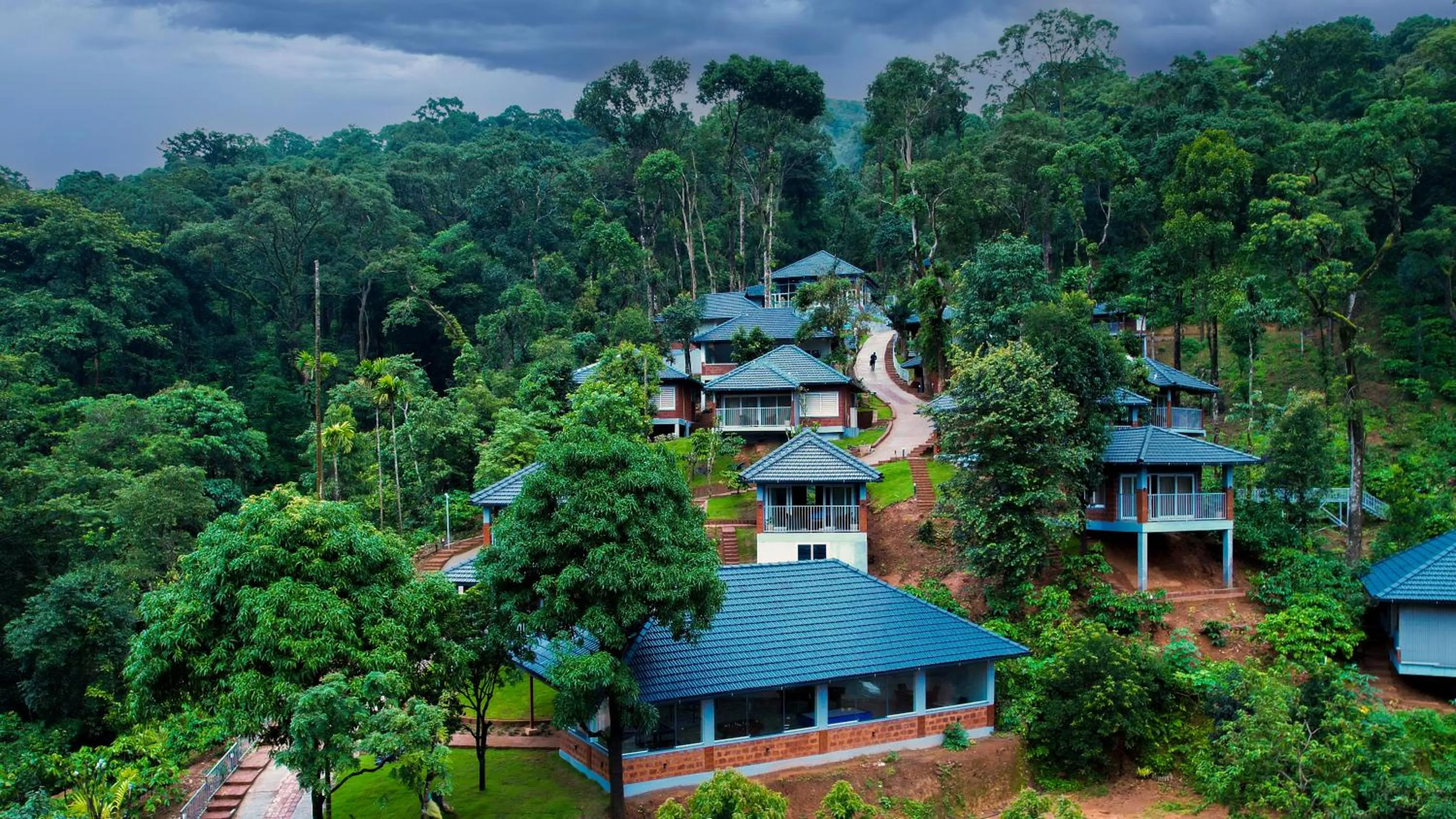 Bird's eye view in Silent Brook Resort - Coorg