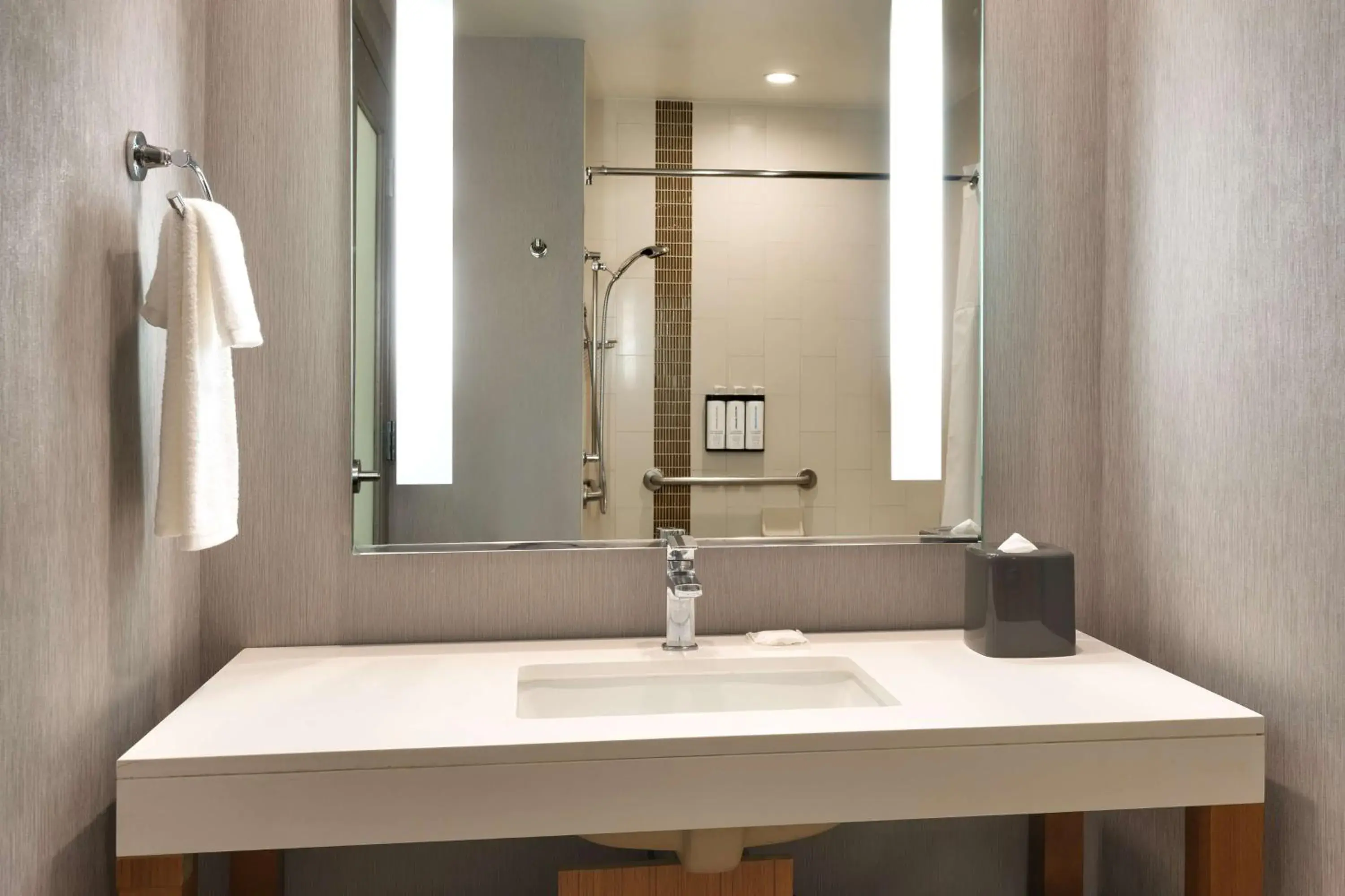 Bathroom in Hyatt Place at Anaheim Resort / Convention Center Bathroom in Hyatt Place at Anaheim Resort / Convention Center