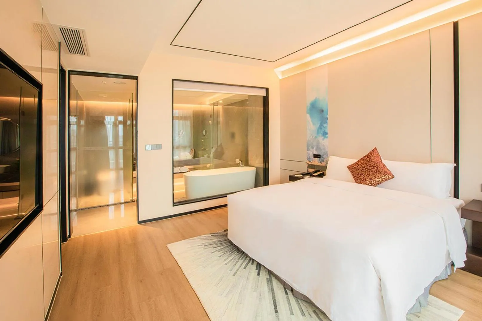 Bed in Lia Charlton Hotel Shenzhen