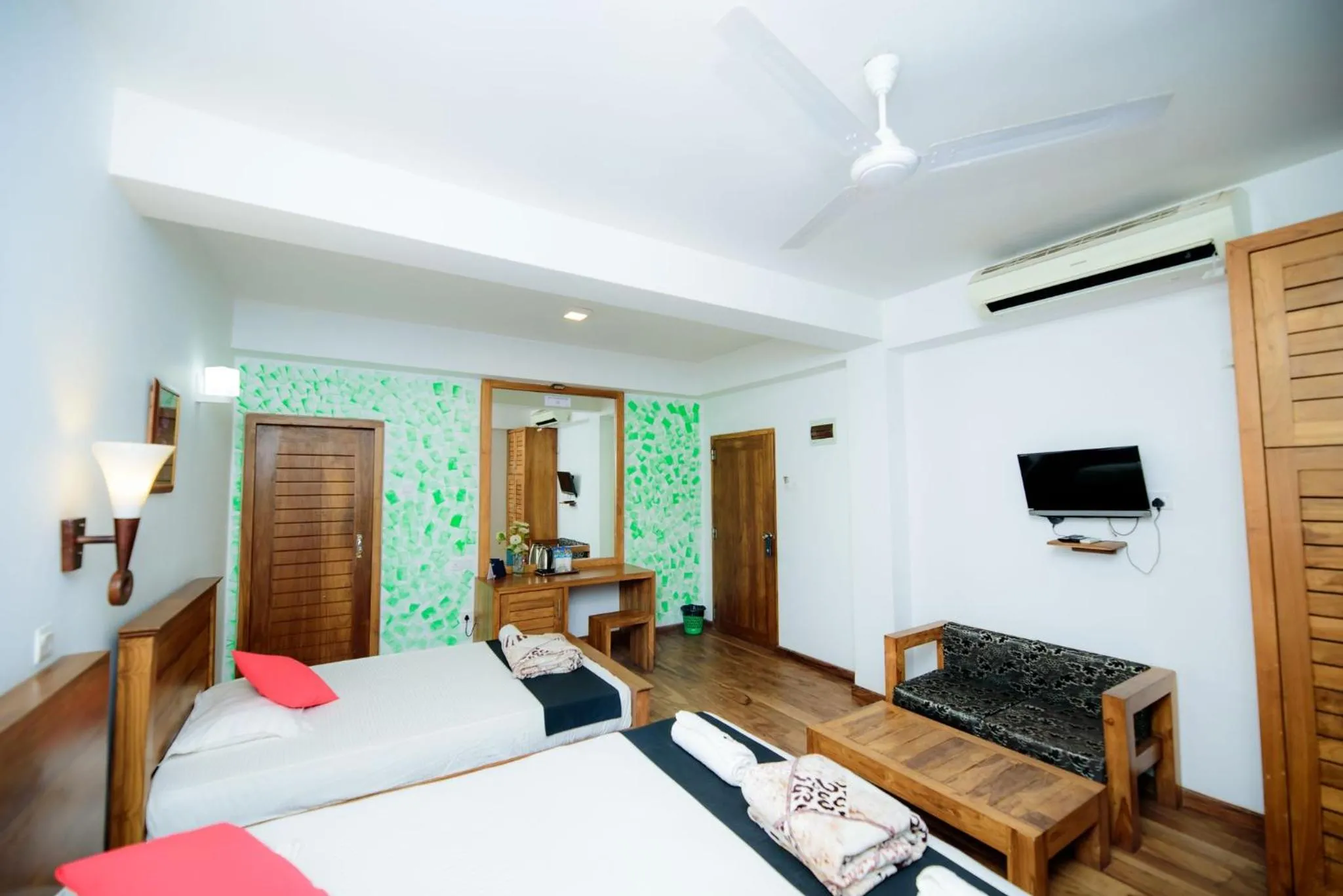 Bed in Hotel Sea Line