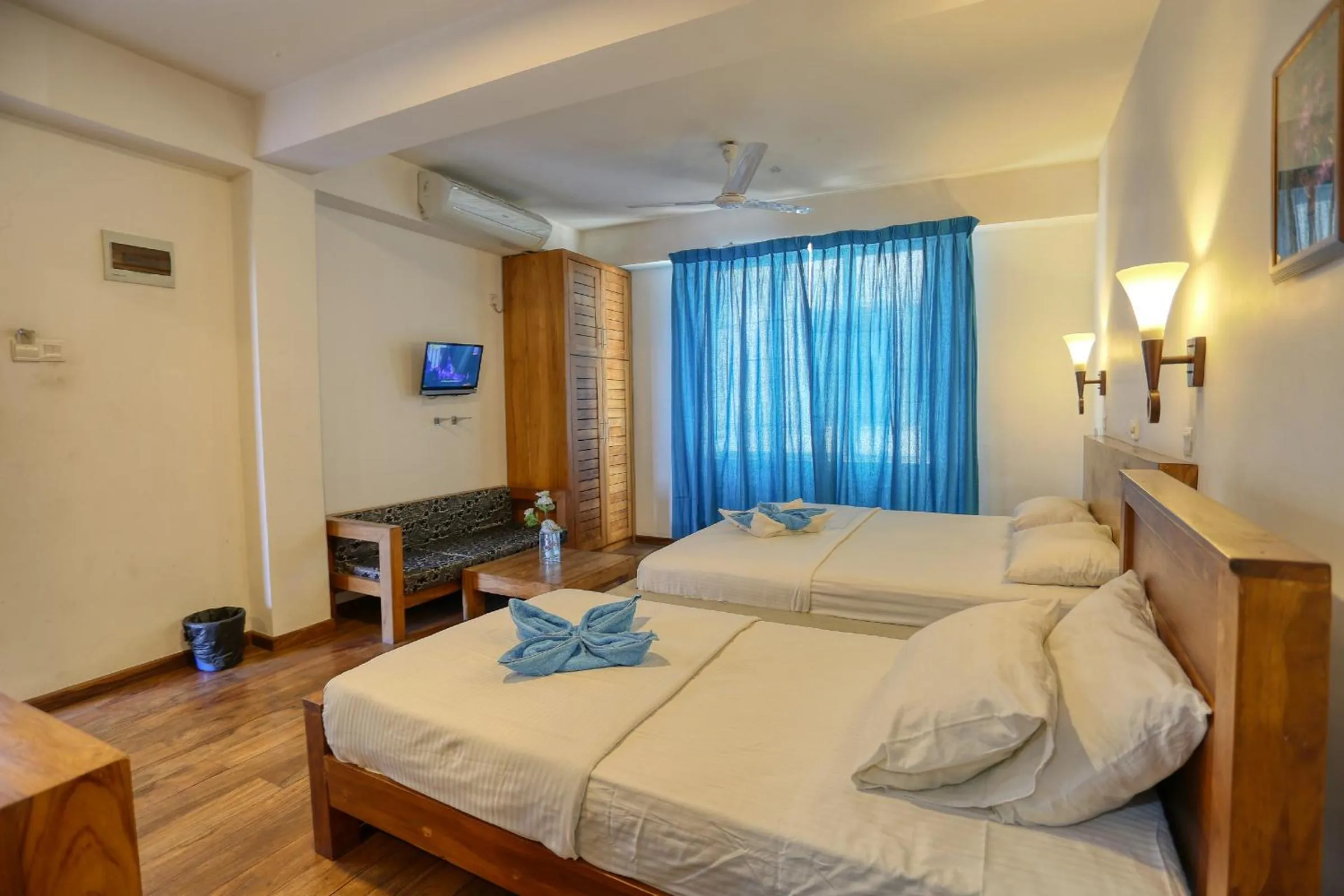 Bedroom, Bed in Hotel Sea Line