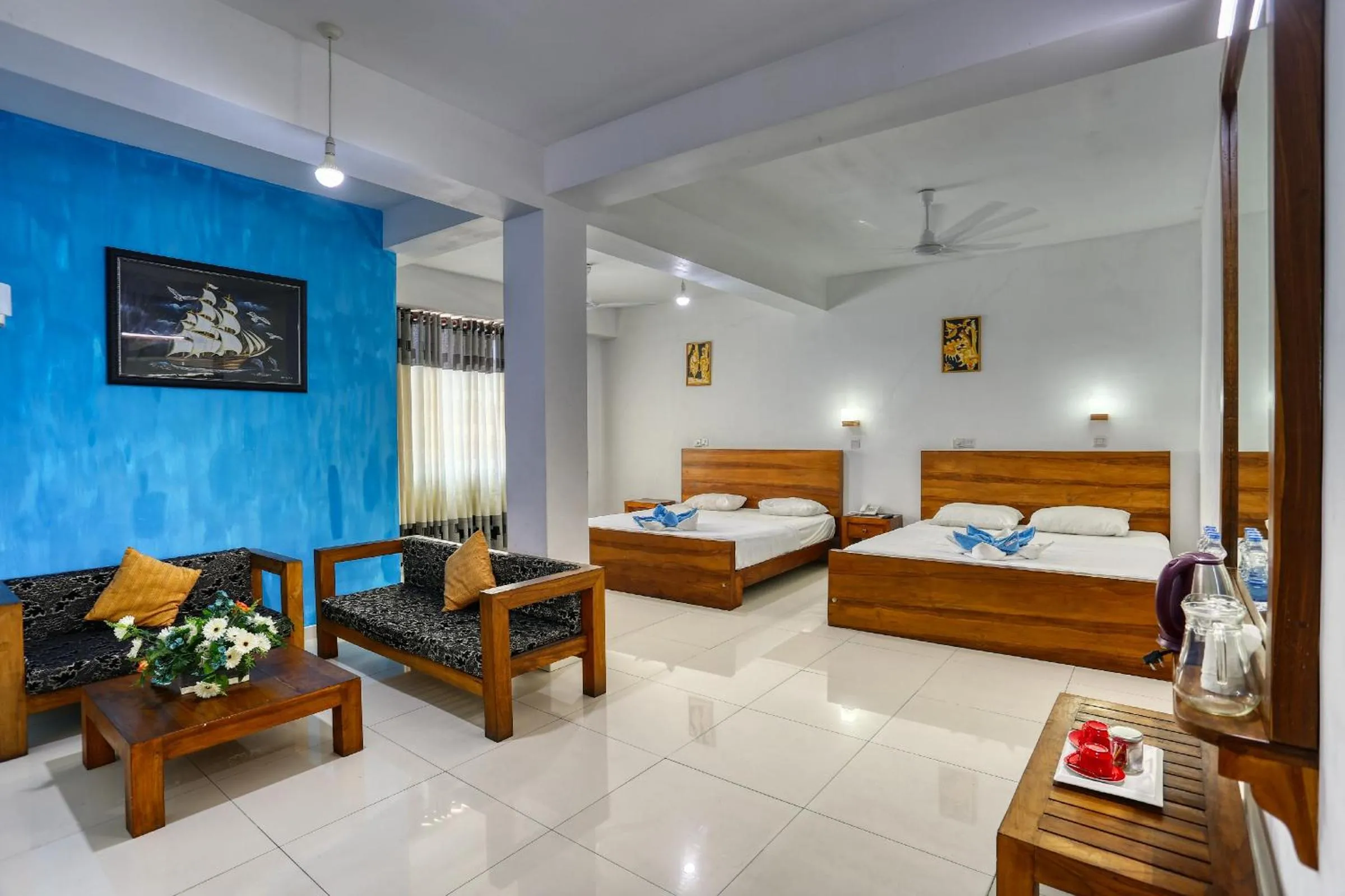 Bedroom, Bed in Hotel Sea Line