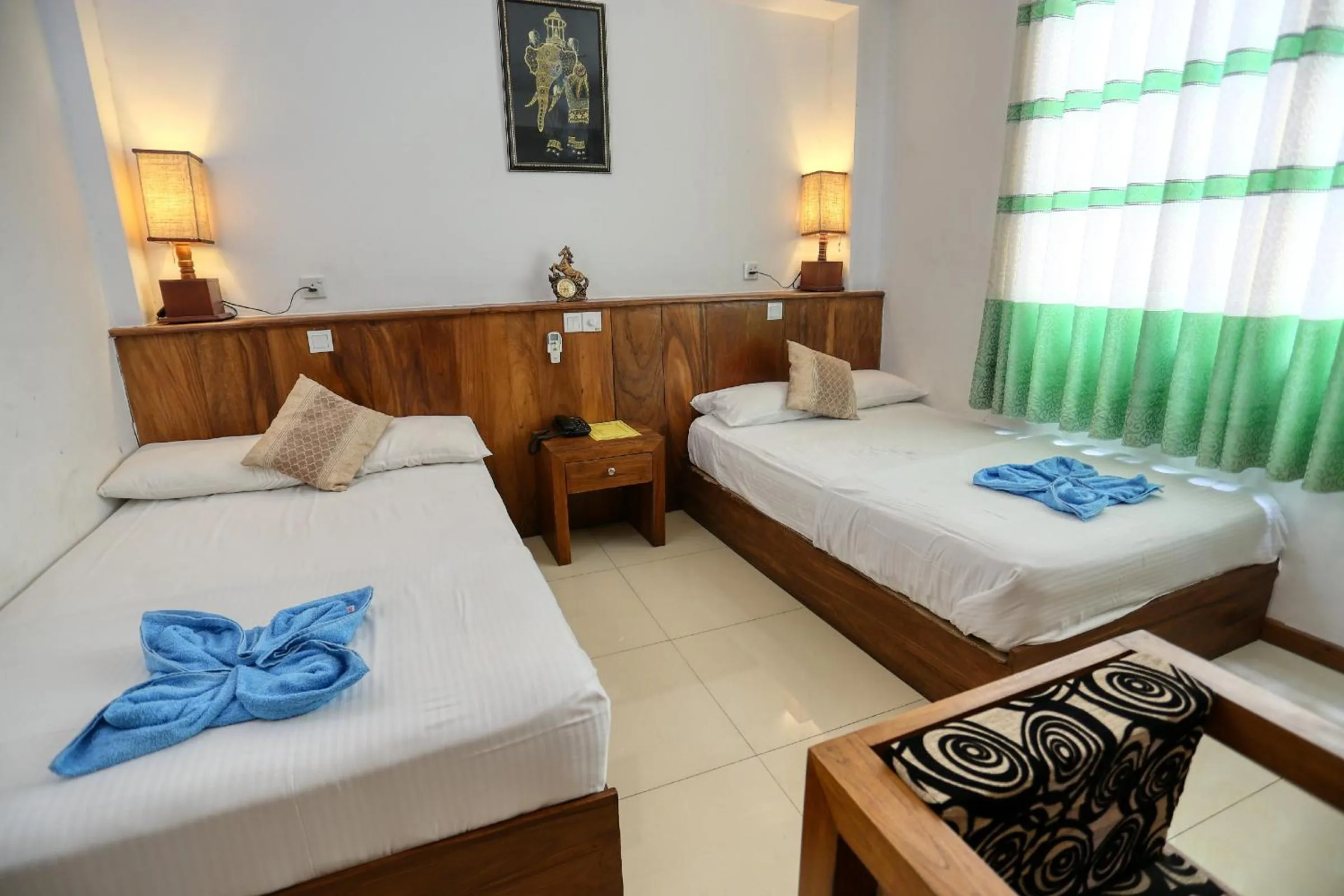 Bed in Hotel Sea Line