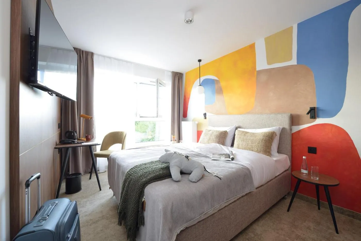 TV and multimedia, Bed in Arche Nałęczów & SPA dawne Sanatorium Milicyjne