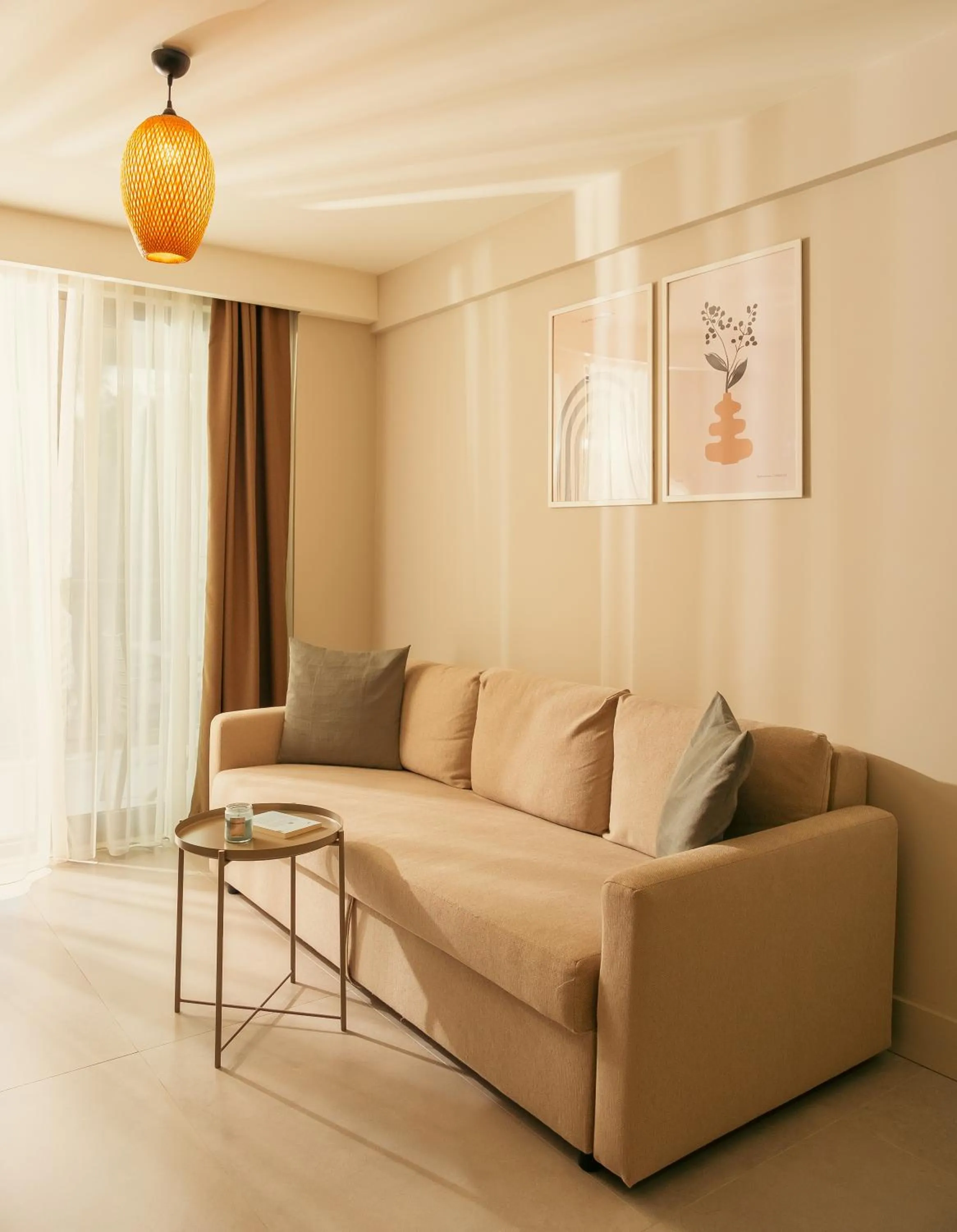 Living room in Bomo Suites