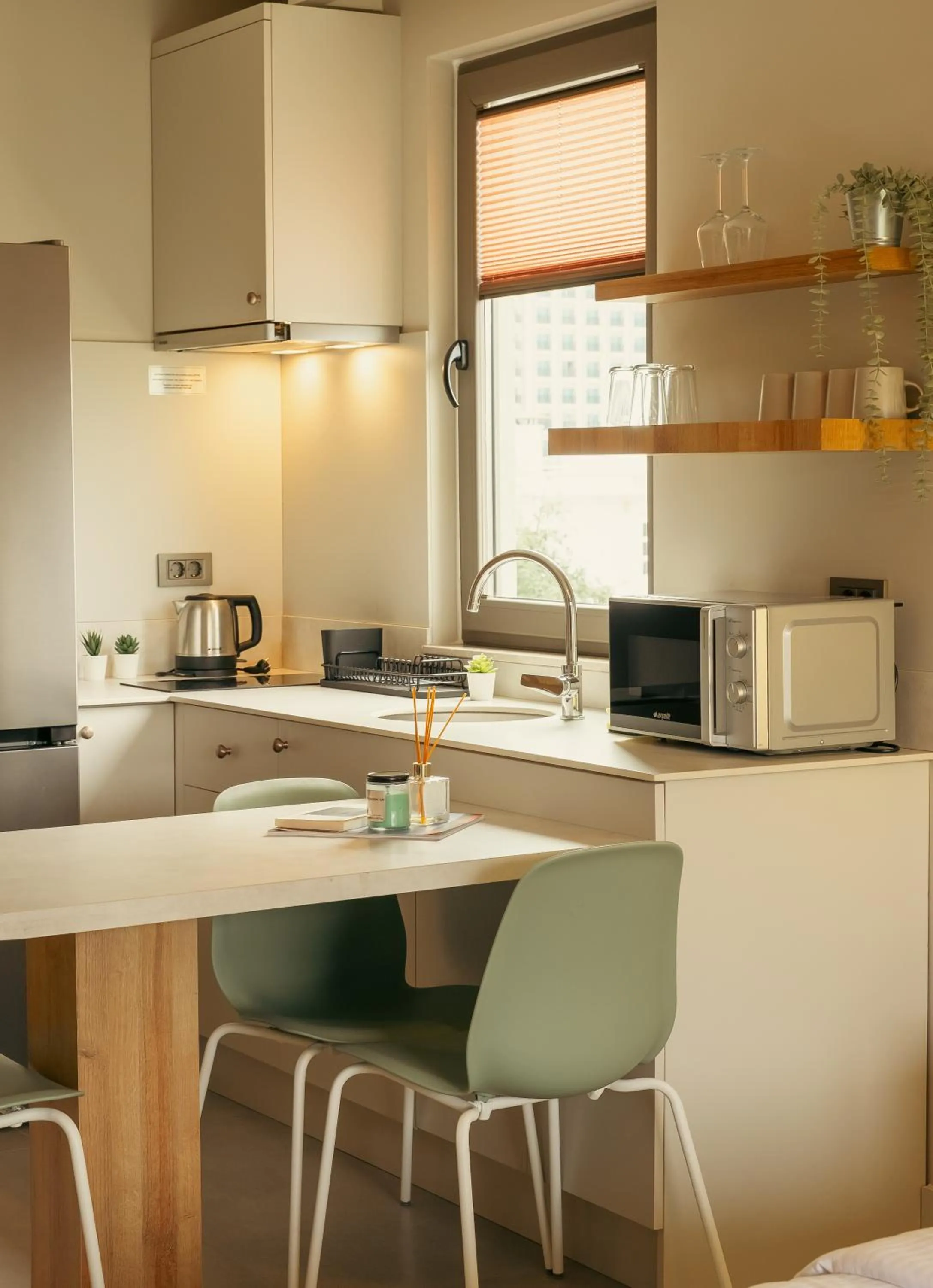 kitchen in Bomo Suites