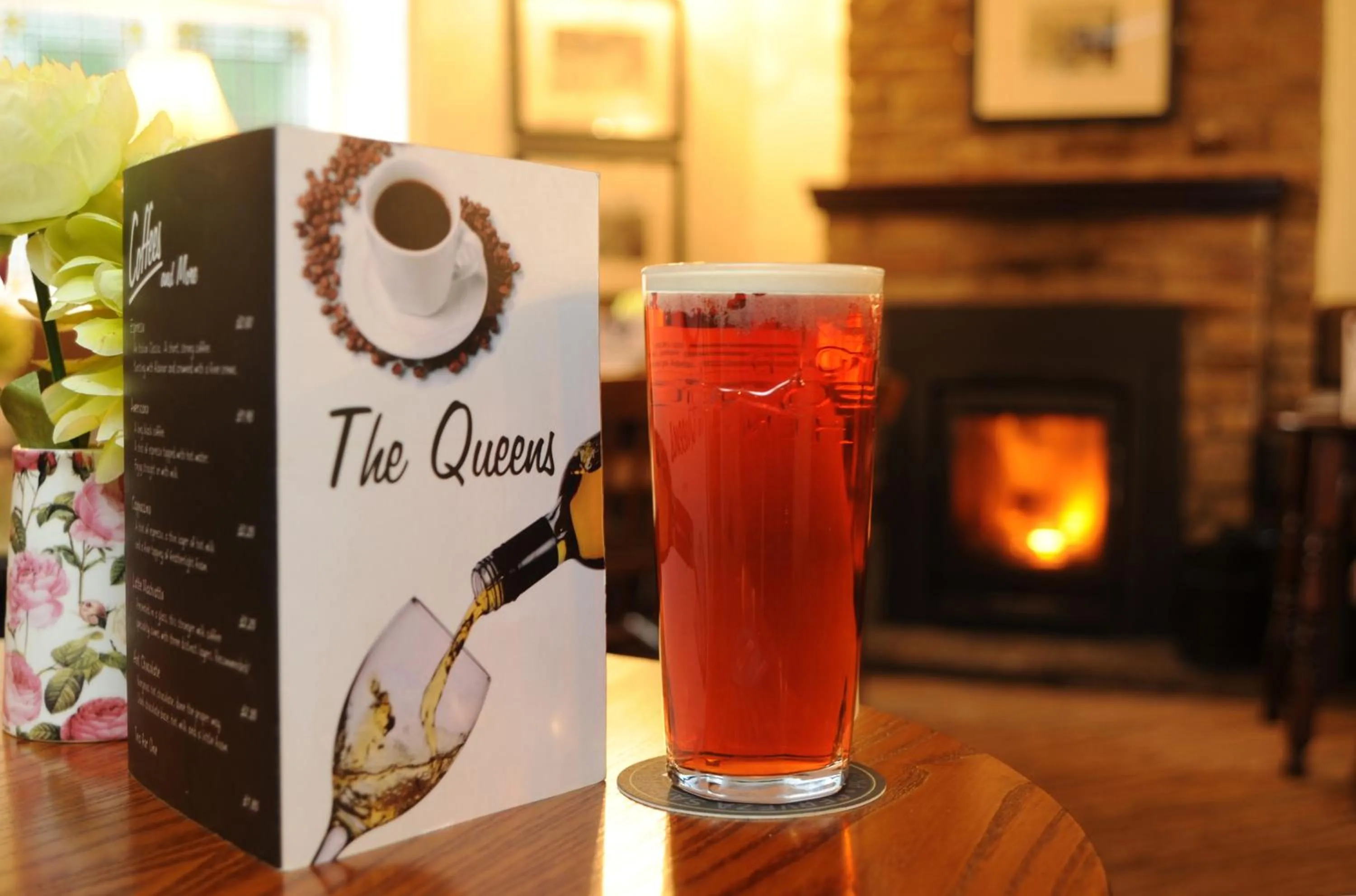 Alcoholic drinks in Queens arms country inn