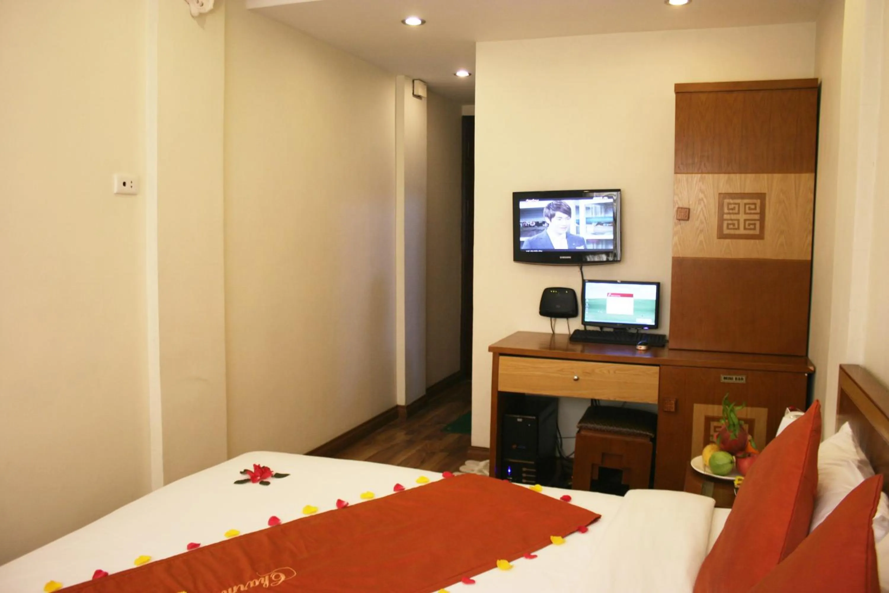 Decorative detail, Bed in Hanoi Charming House