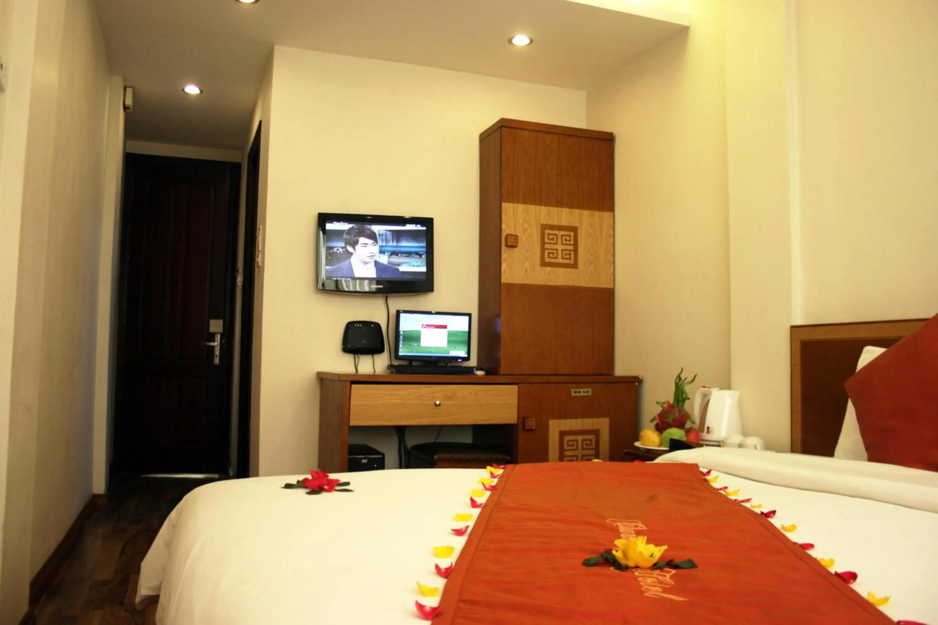 Decorative detail, Bed in Hanoi Charming House