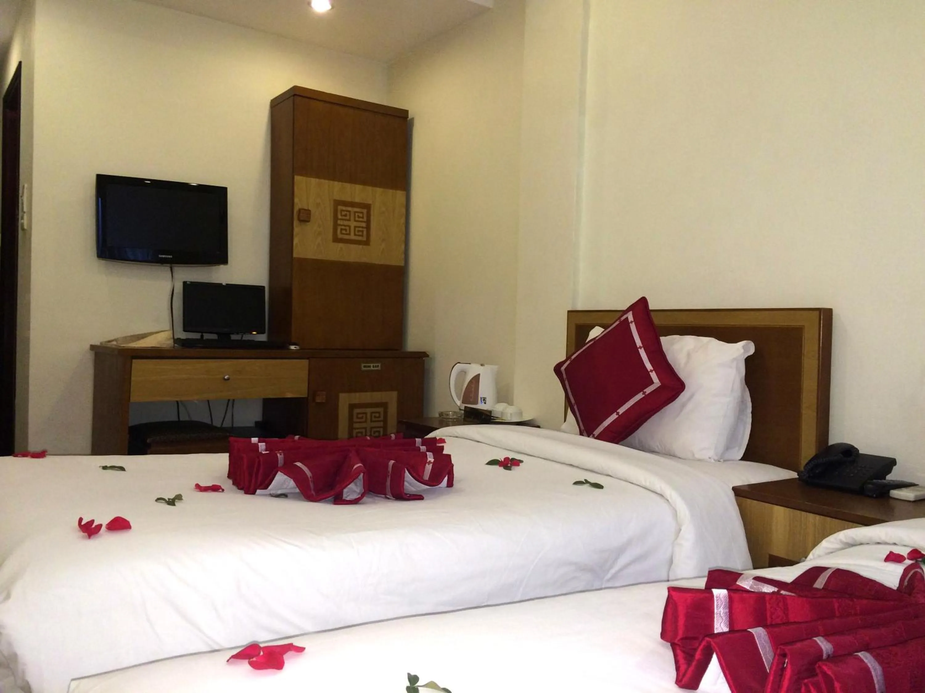 Decorative detail, Bed in Hanoi Charming House