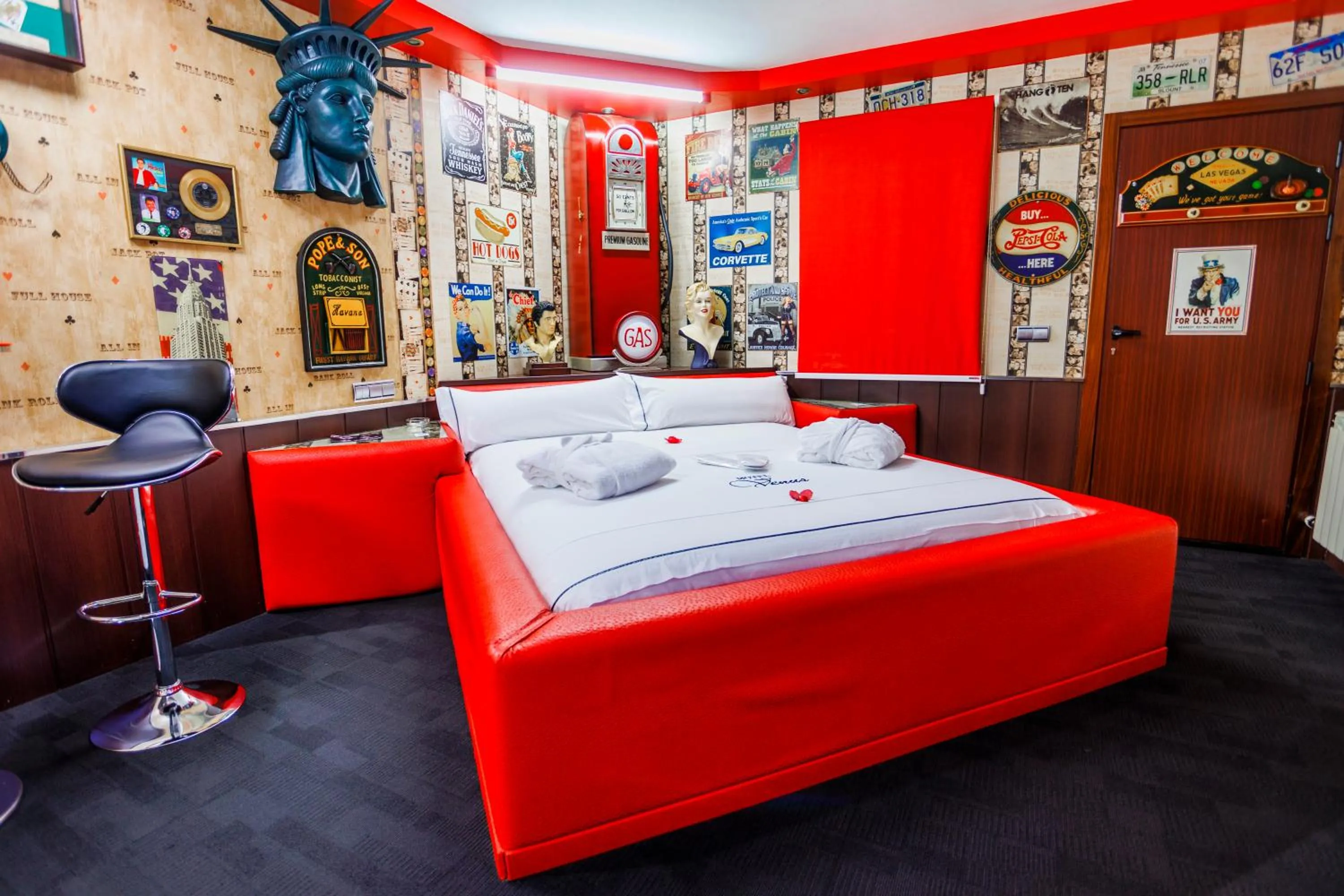 Bed in Motel Venus Pontevedra