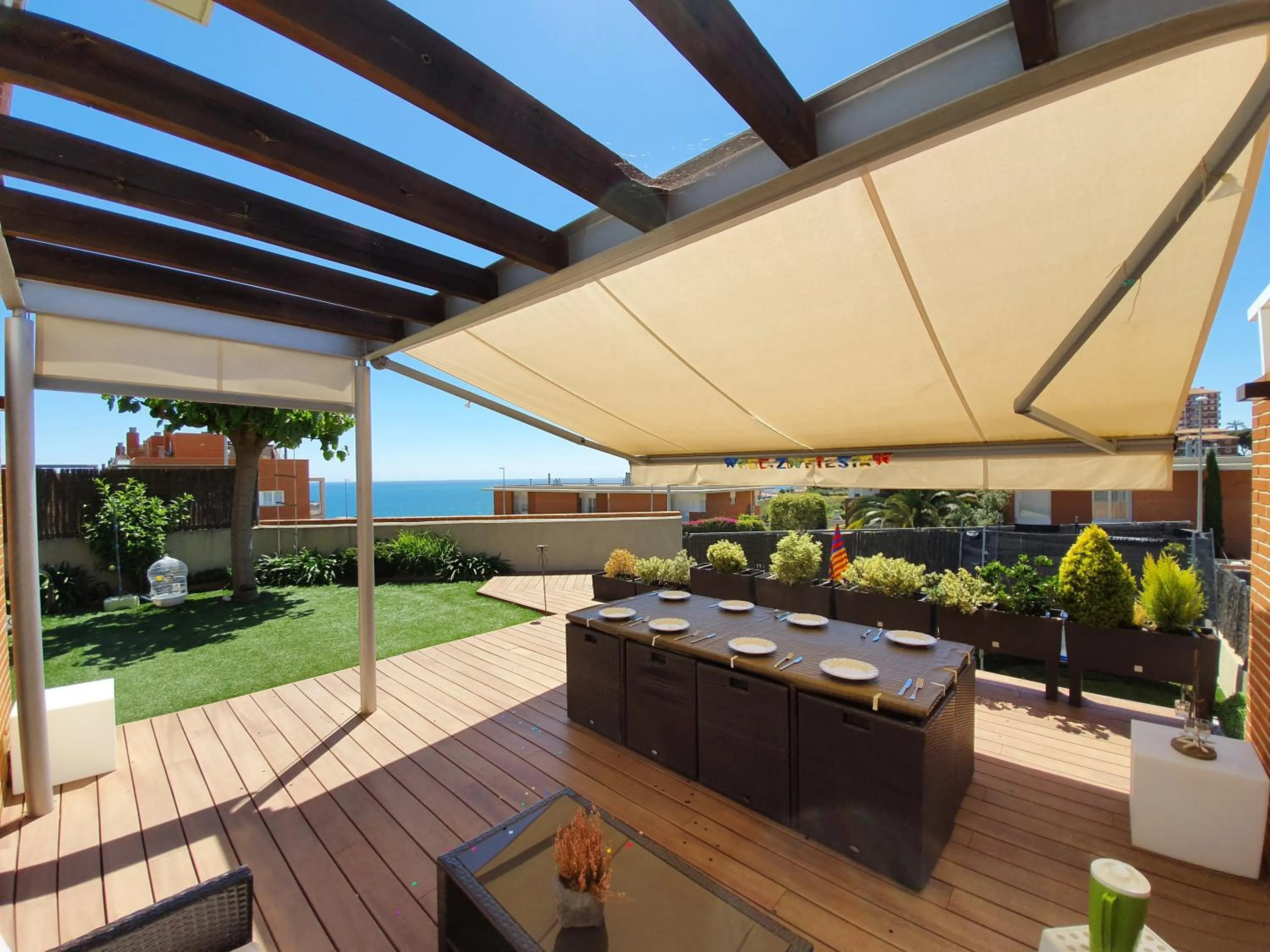 Garden in Villa Beach Barcelona