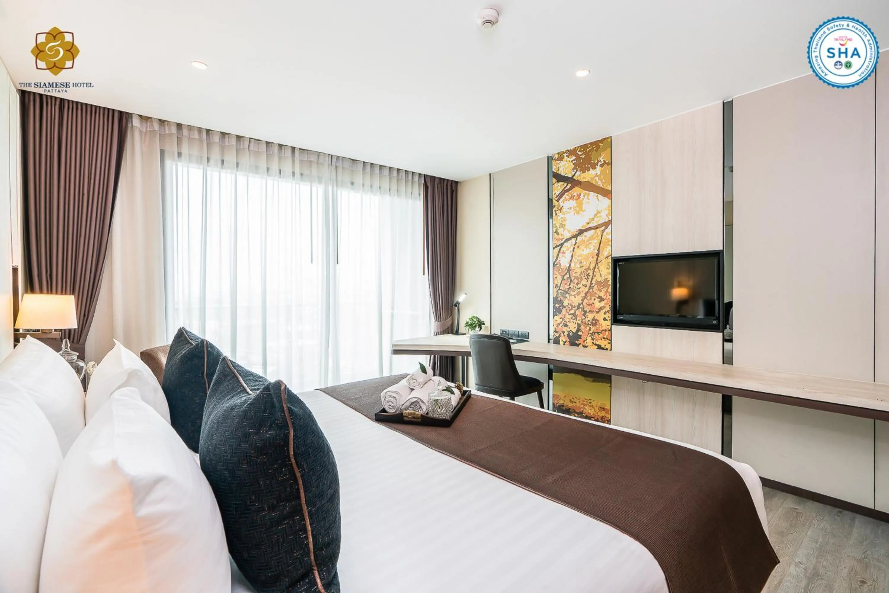 Bedroom, Bed in Siamese Hotel Pattaya, BW Signature Collection