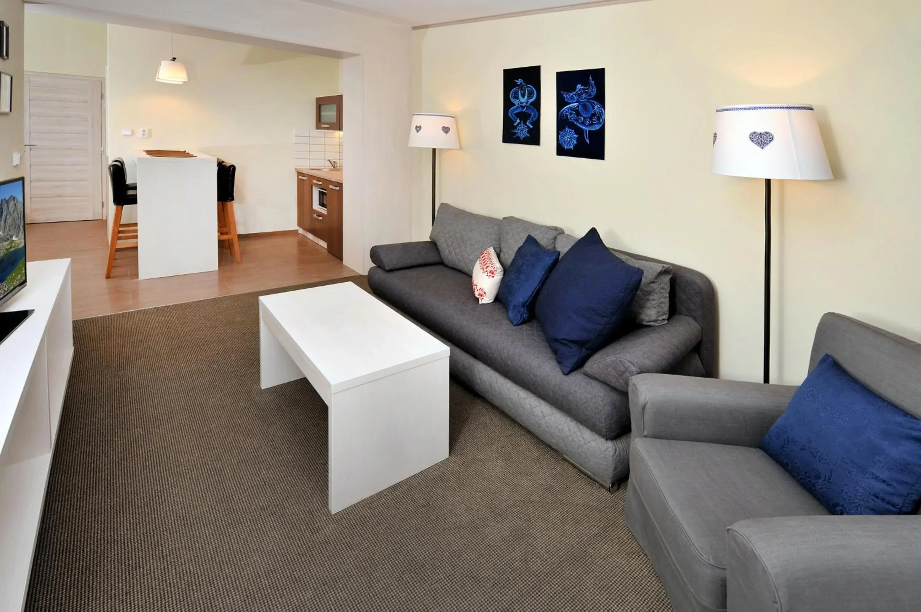 Living room in APLEND Koliba Kamzík Living room in APLEND Koliba Kamzík