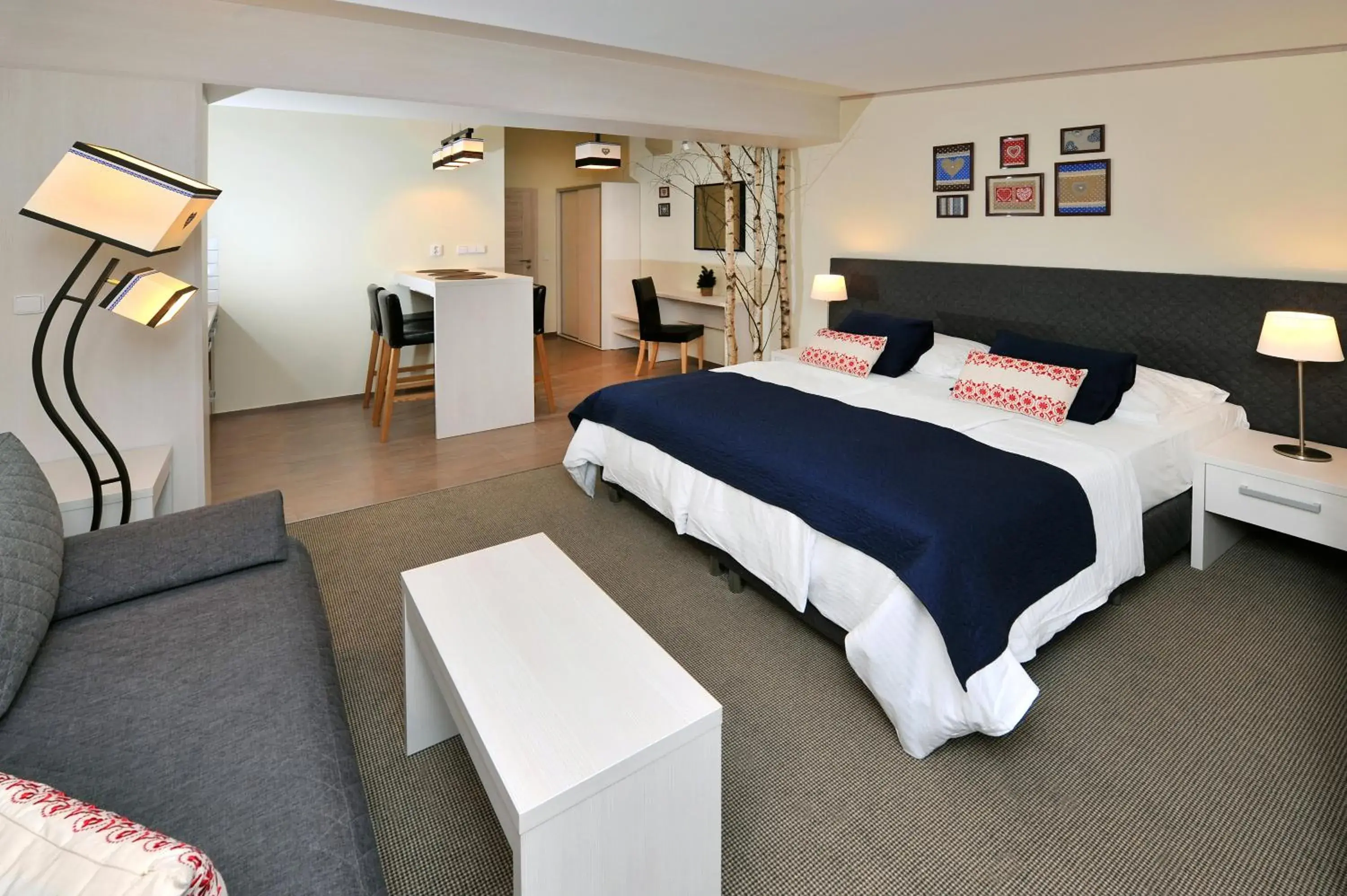 Living room, Bed in APLEND Koliba Kamzík Living room, Bed in APLEND Koliba Kamzík