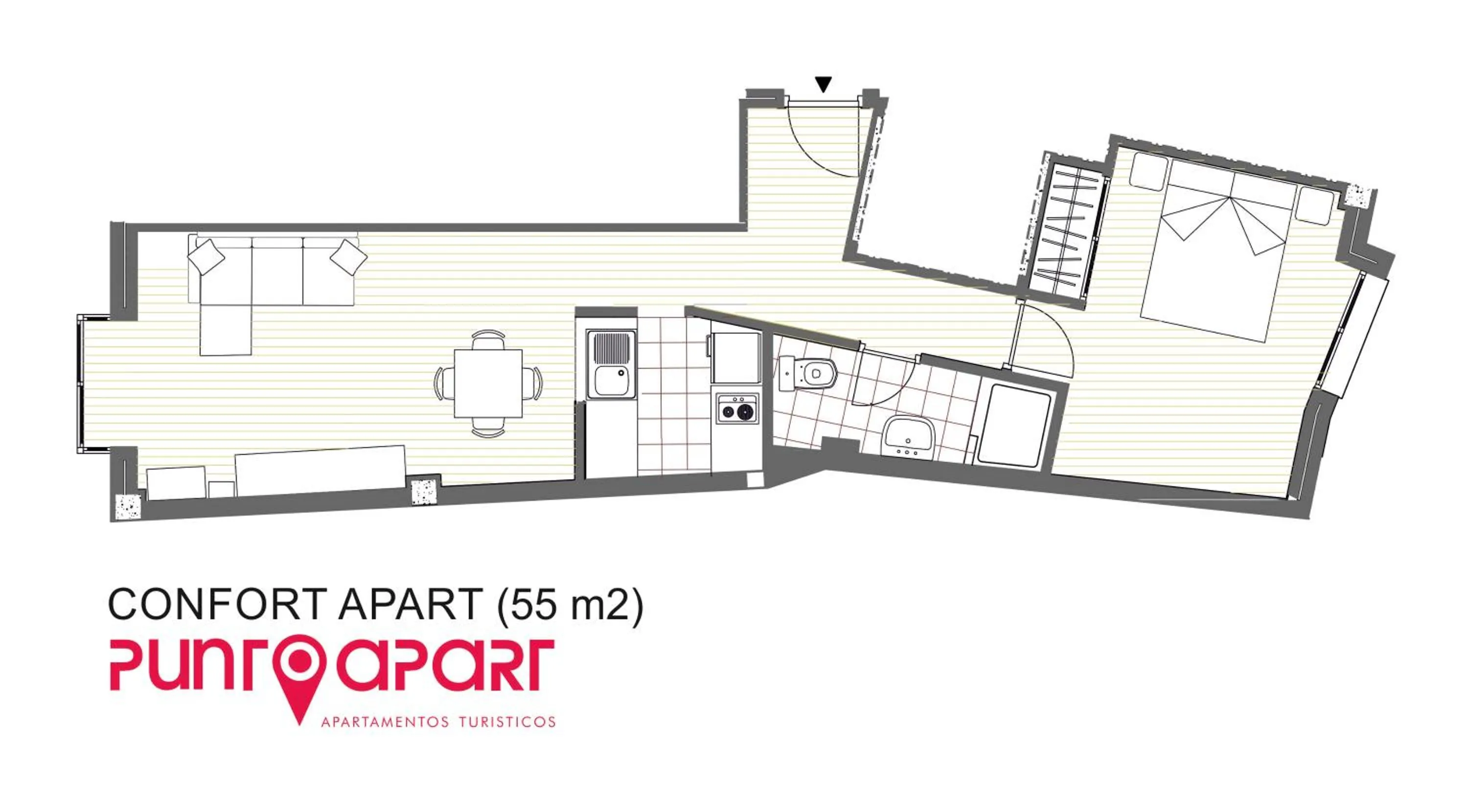 Floor plan in Apartamentos PuntoApart Málaga