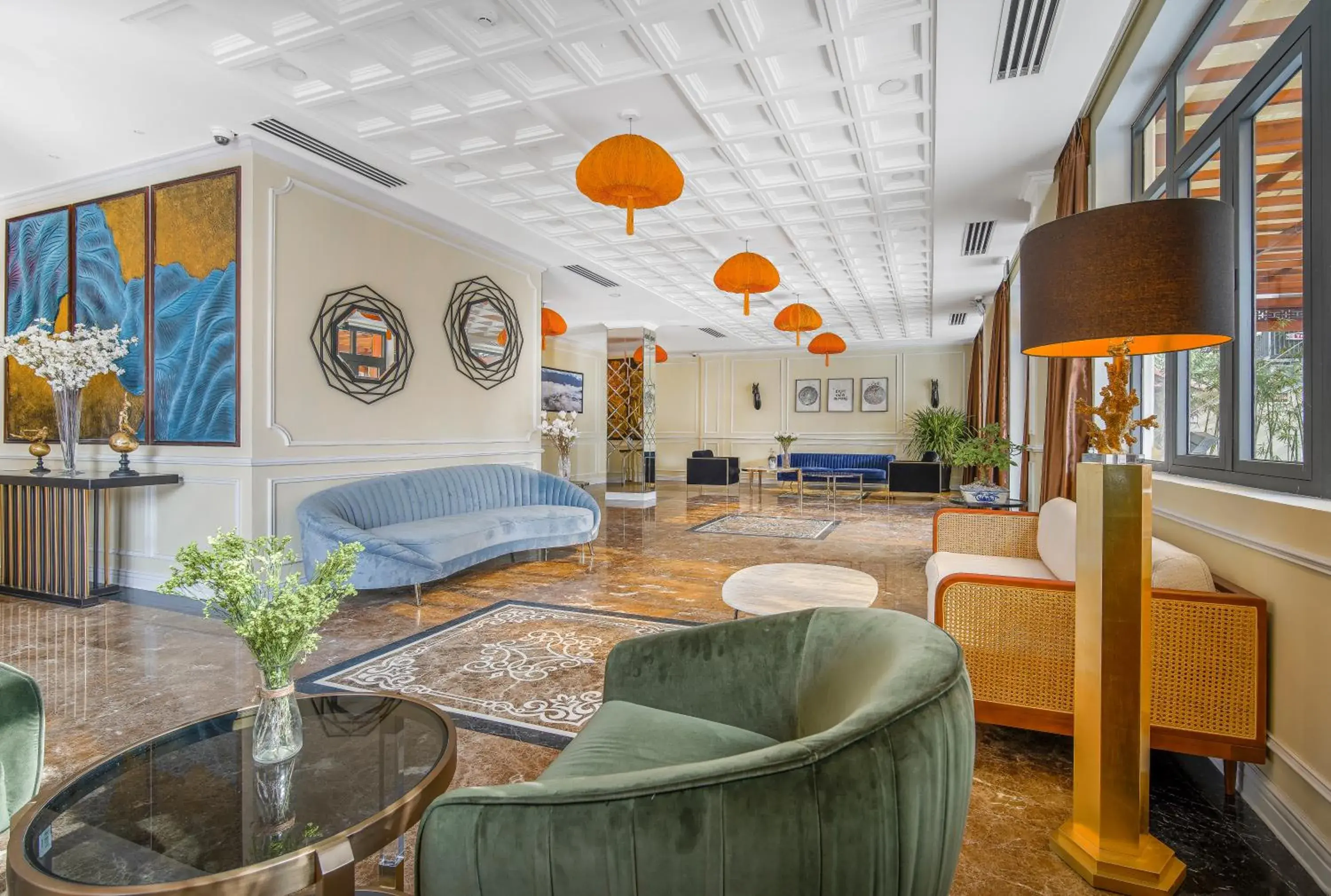 Living room in Qualia De Hôtel Hoi An - Rooftop Bar City View Living room in Qualia De Hôtel Hoi An - Rooftop Bar City View