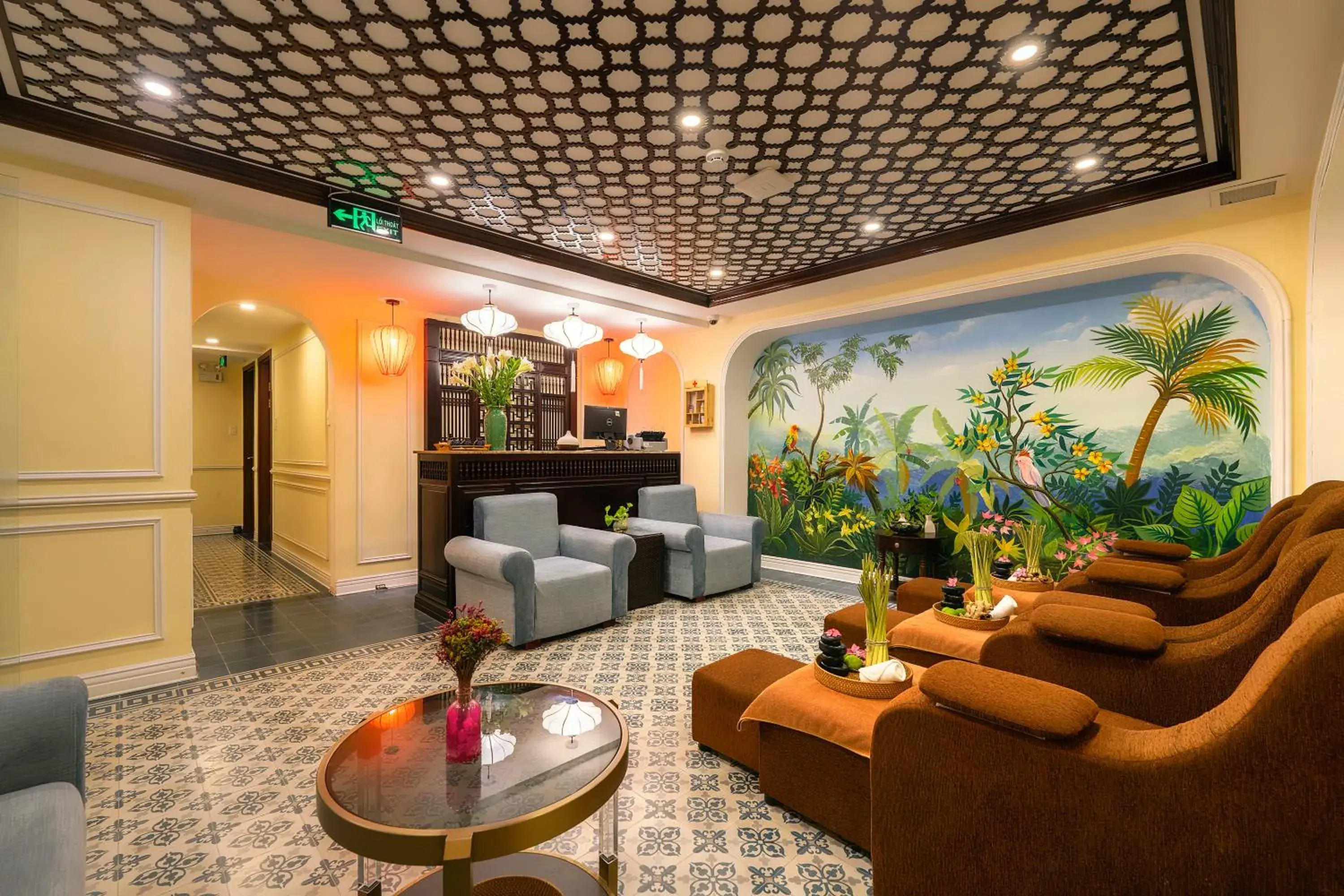 Living room in Qualia De Hôtel Hoi An - Rooftop Bar City View Living room in Qualia De Hôtel Hoi An - Rooftop Bar City View