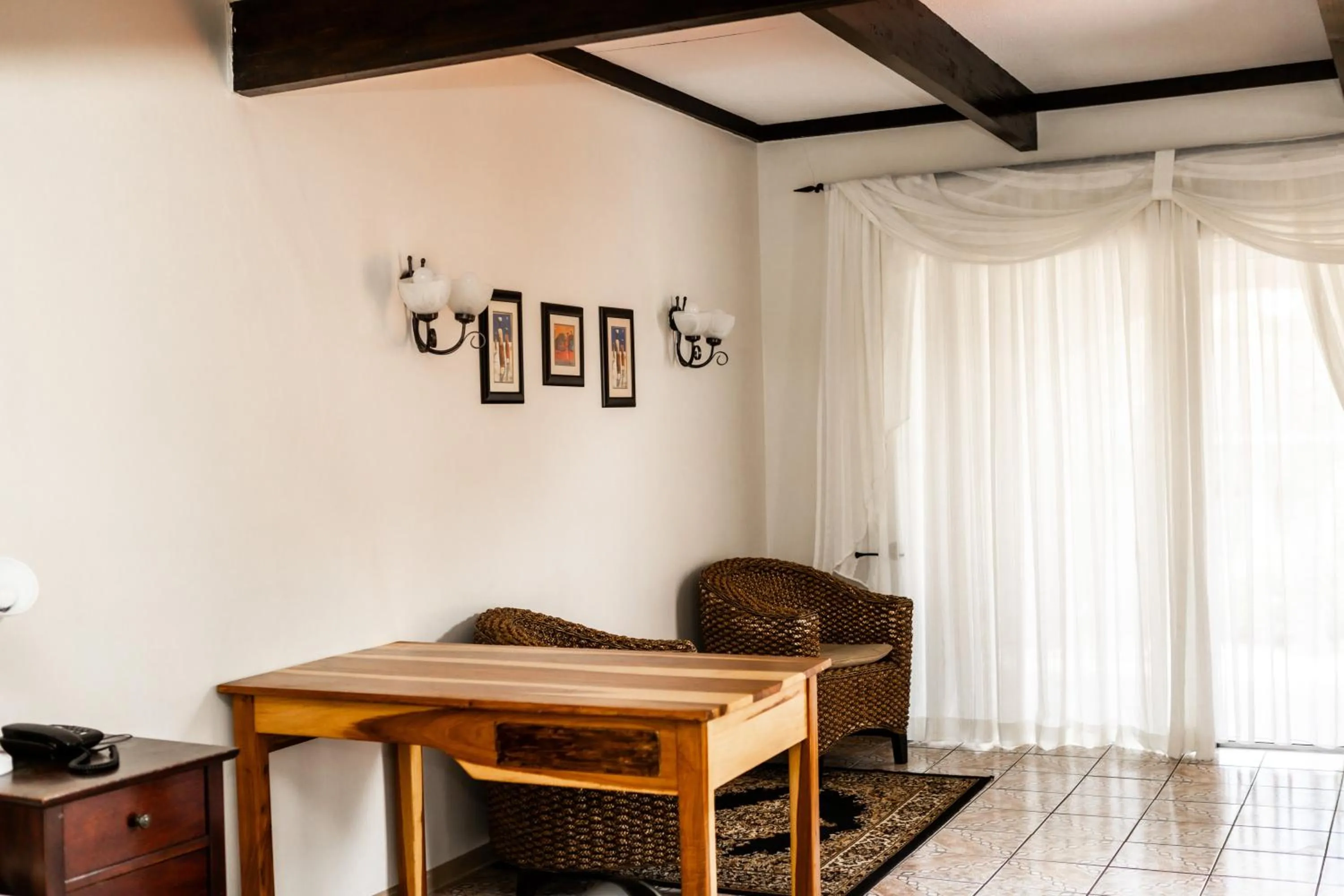 Seating area in Casa Blanca Boutique Hotel