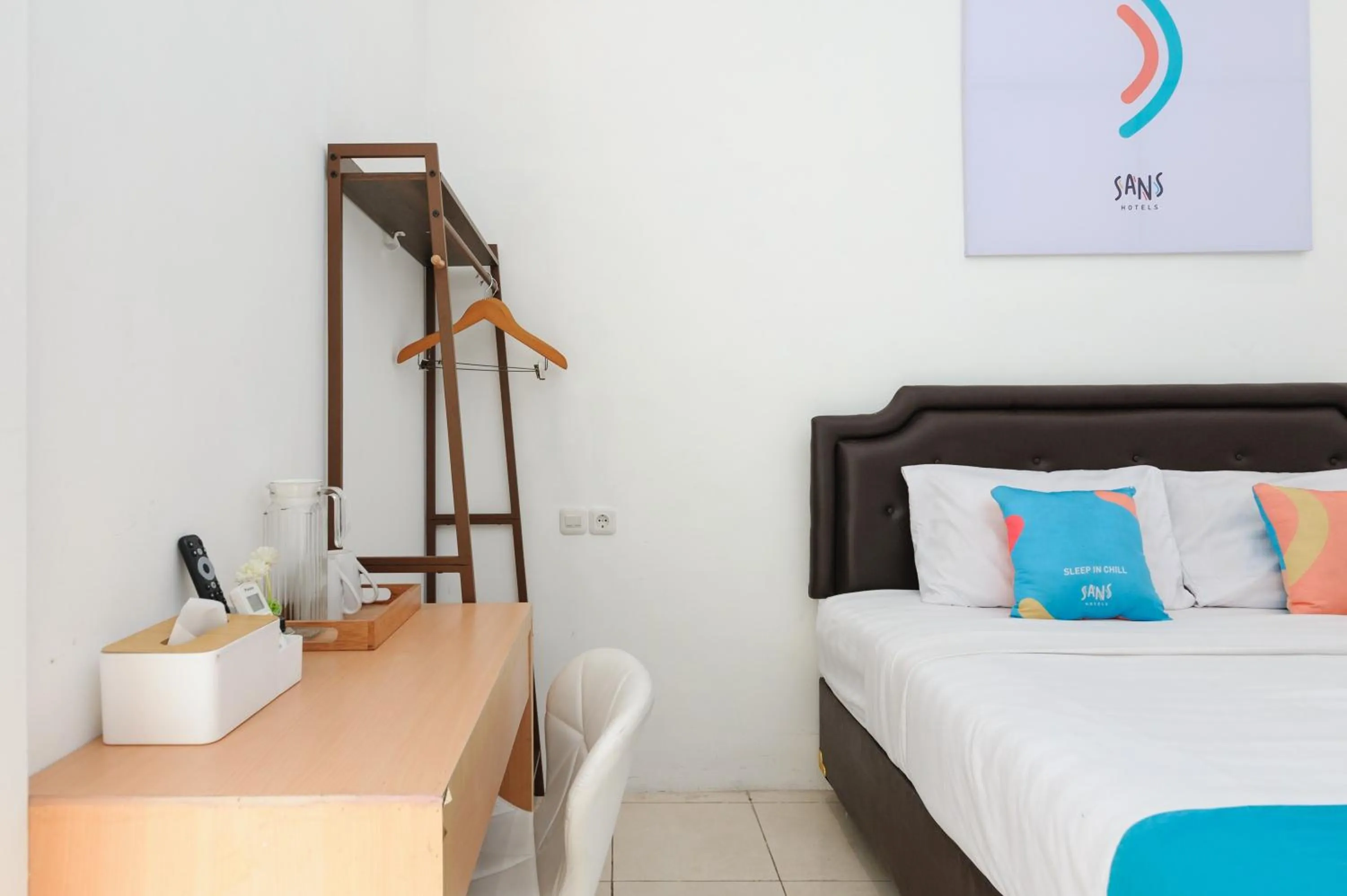 Bedroom, Bed in Sans Hotel La Vida Malang