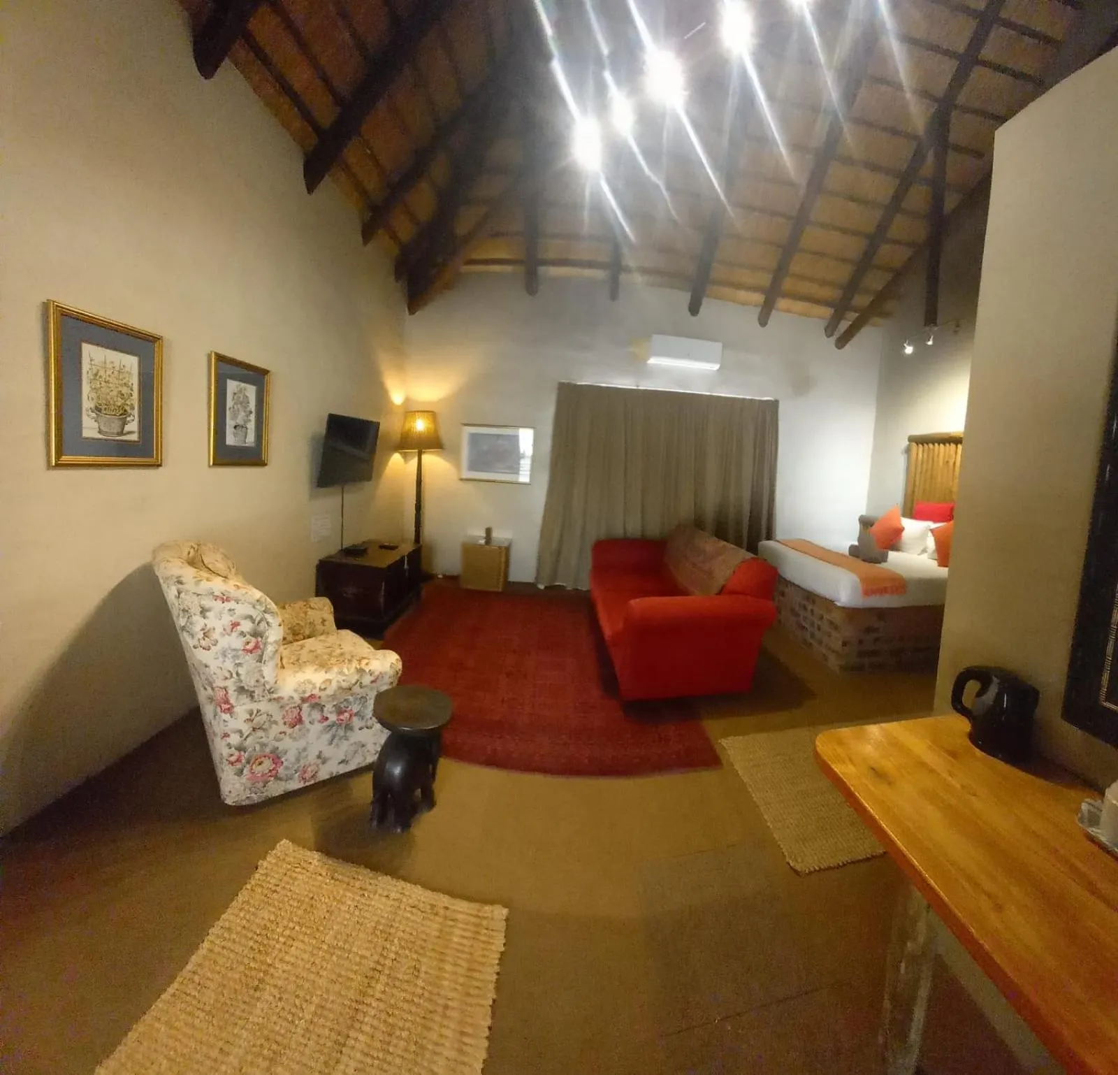 Seating area in Ascot Bush Lodge