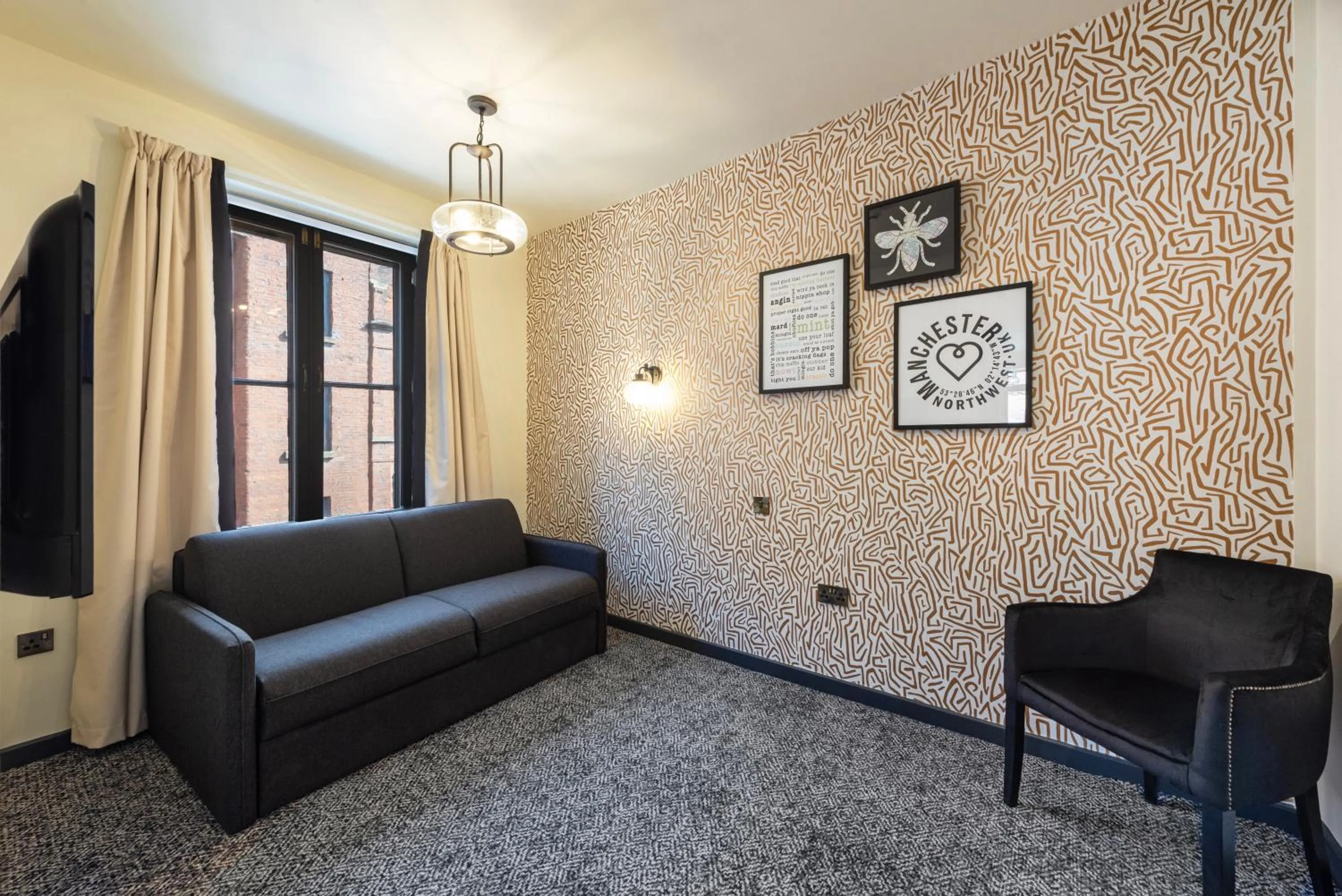 Bed in Abel Heywood Boutique Hotel