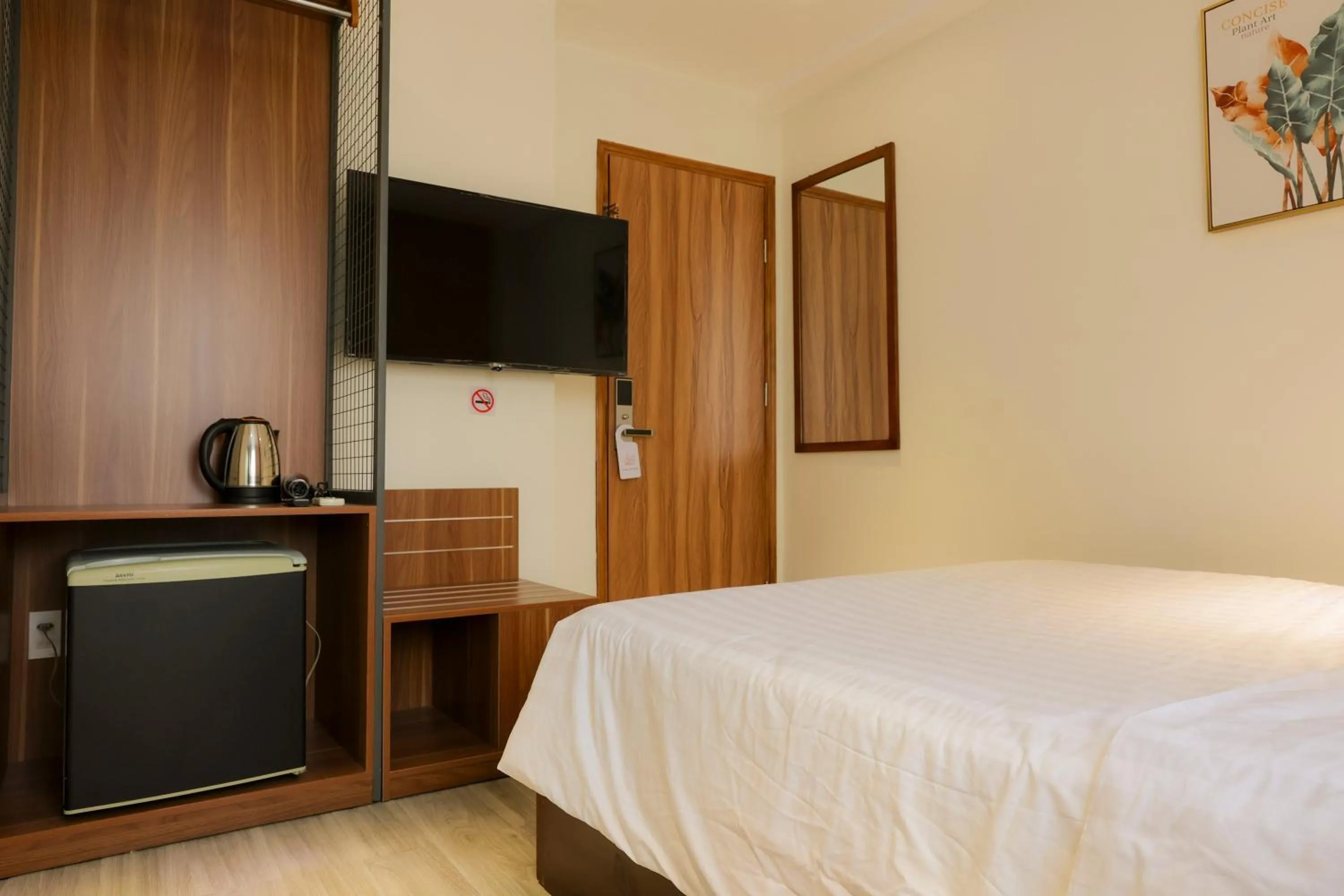 Bed in Lanura Saigon Boutique Hotel