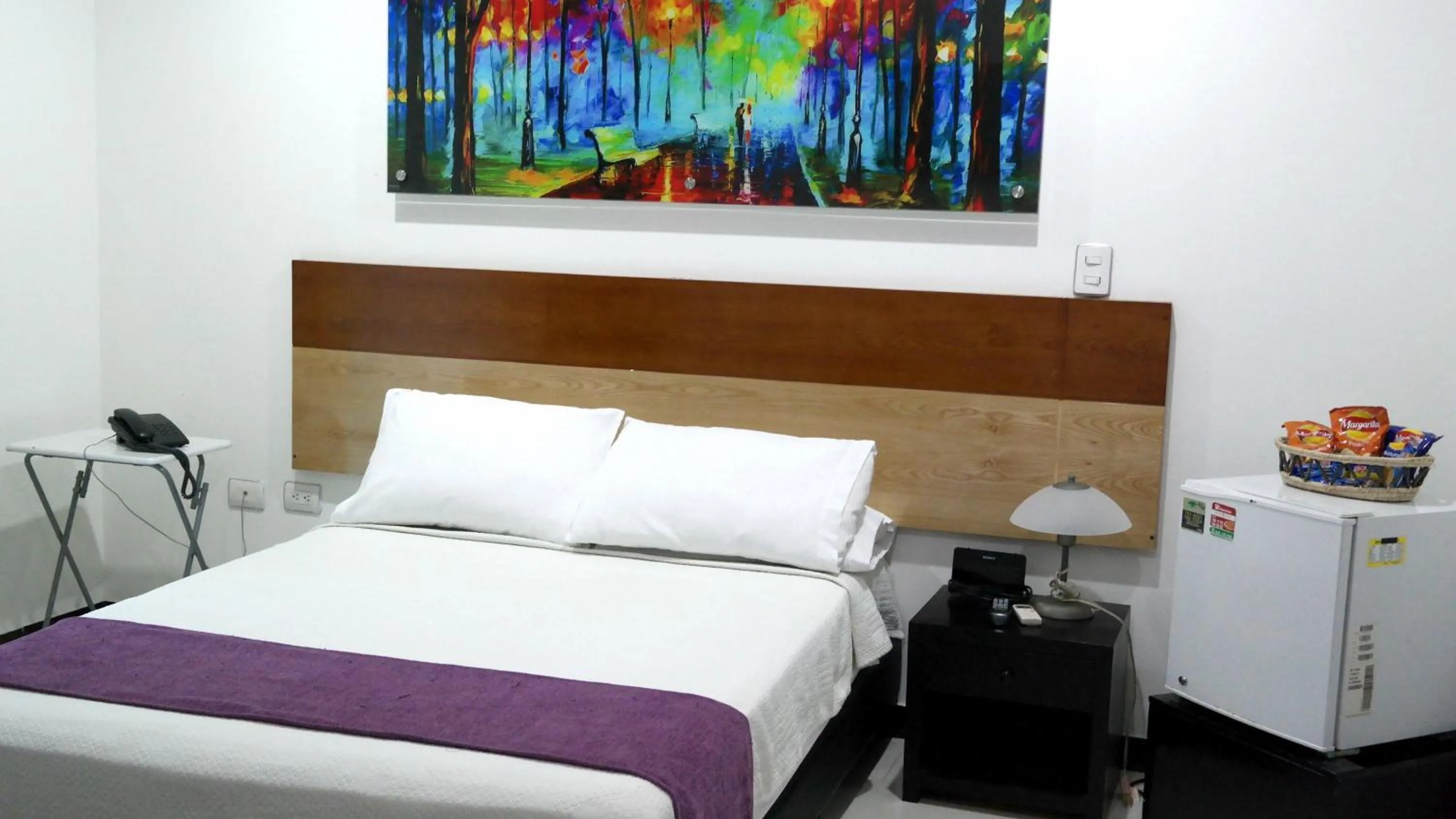Bed in Hotel Sama