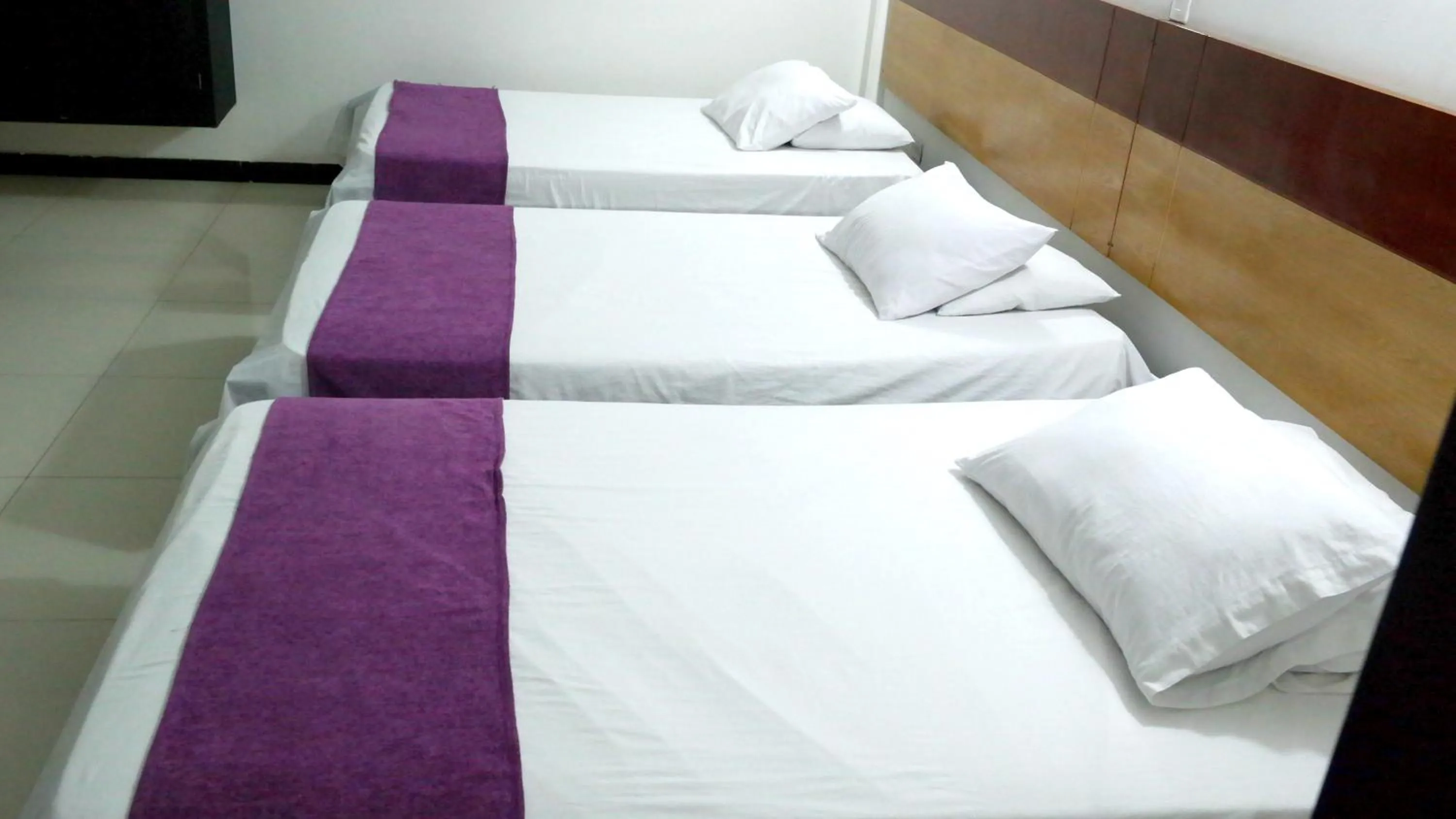 Bed in Hotel Sama