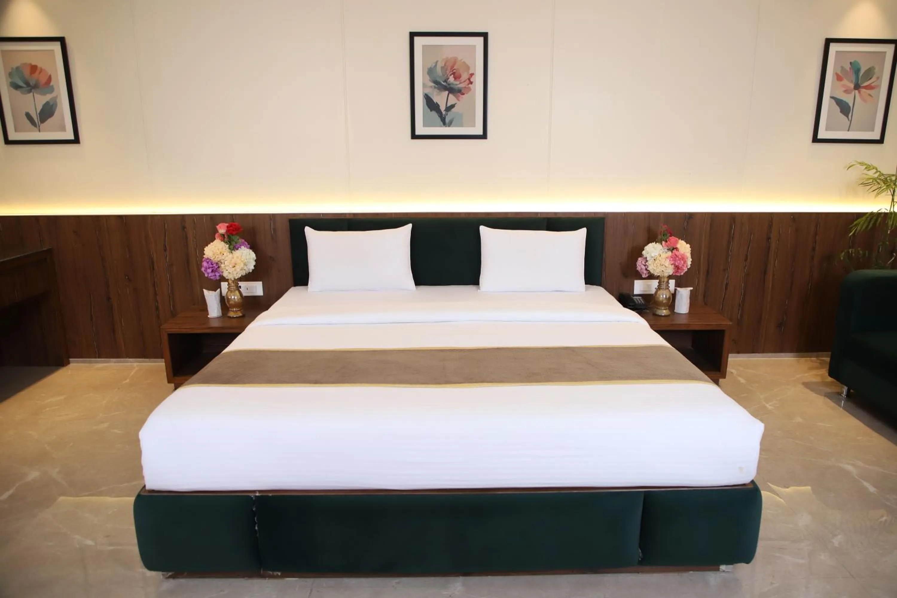 Bed in Pink Villa Boutique Hotel