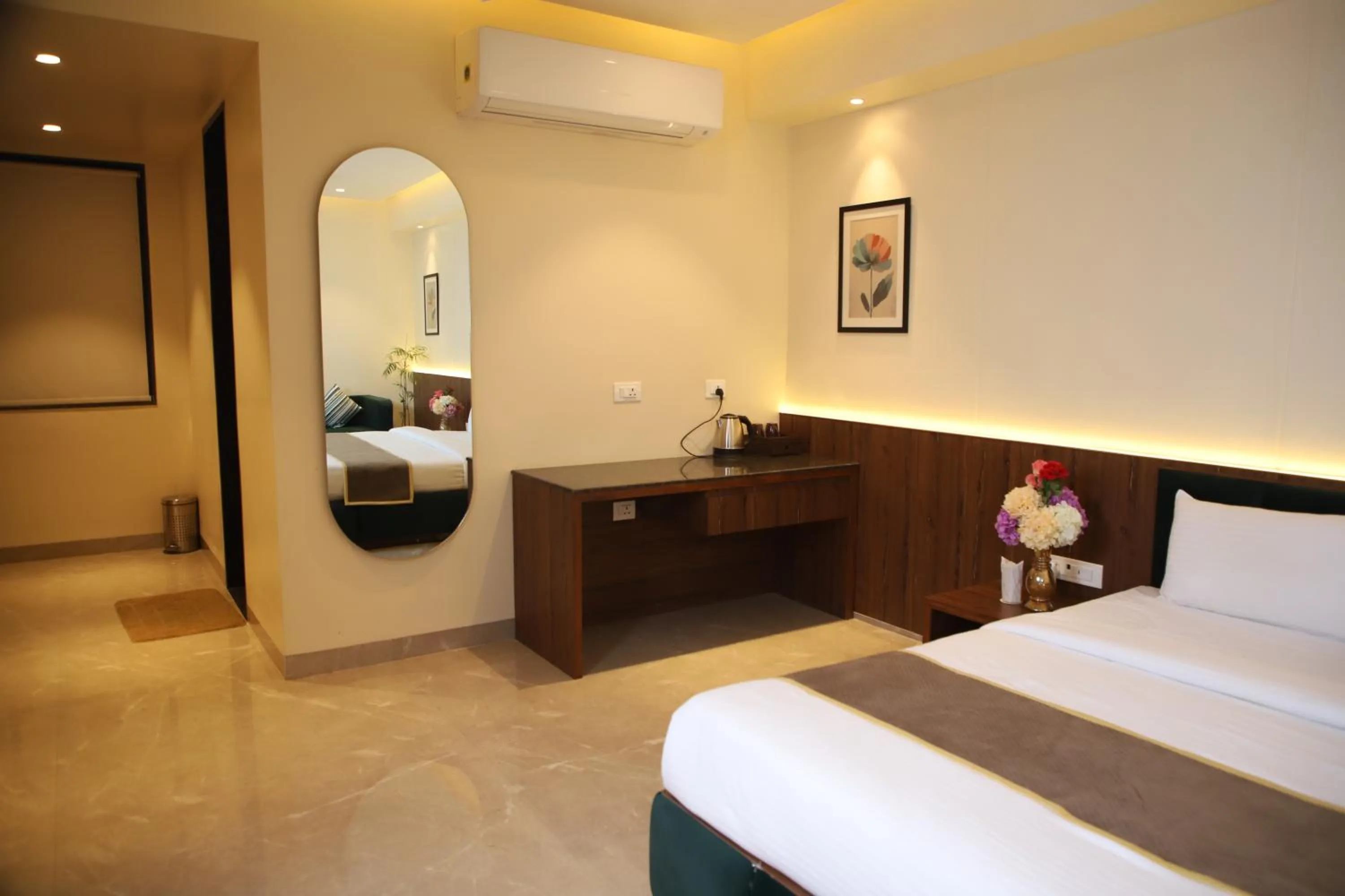 Bedroom in Pink Villa Boutique Hotel