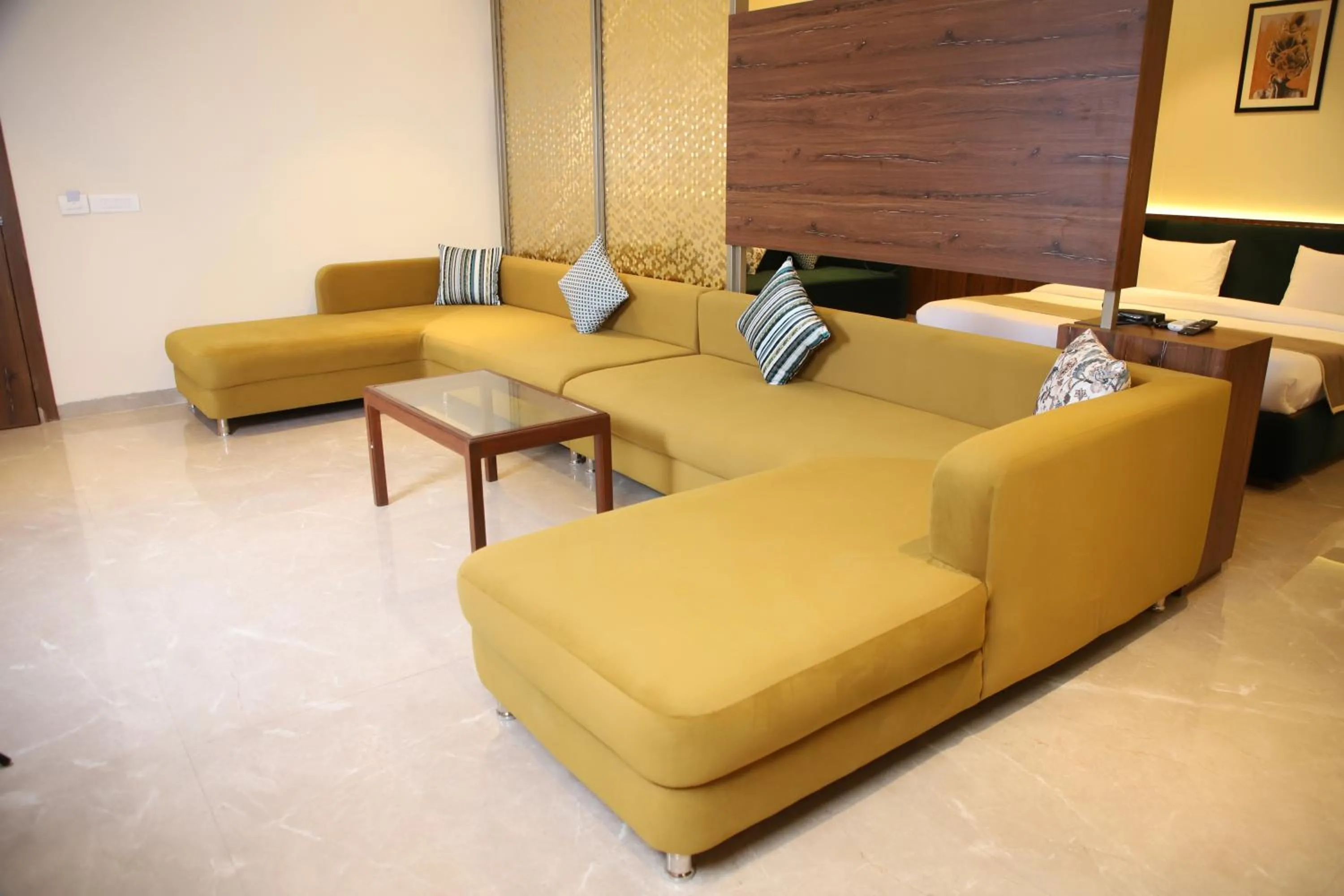 Seating area in Pink Villa Boutique Hotel