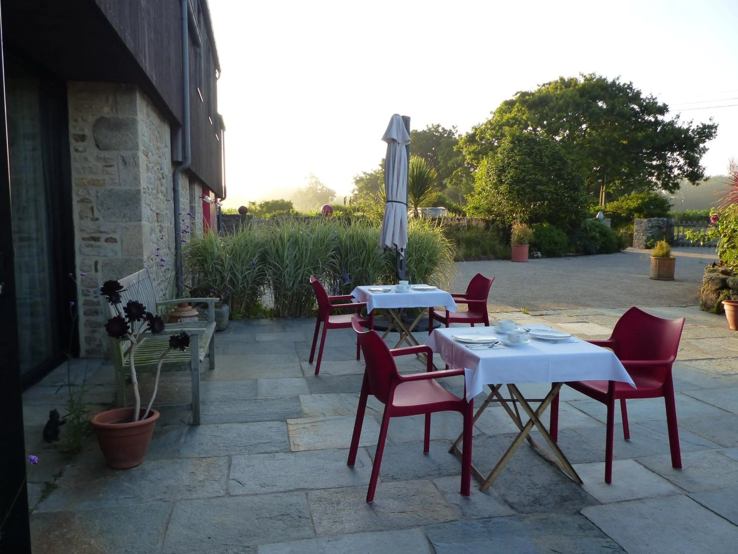 Garden in Les Chambres d'hôtes de Kérasquer