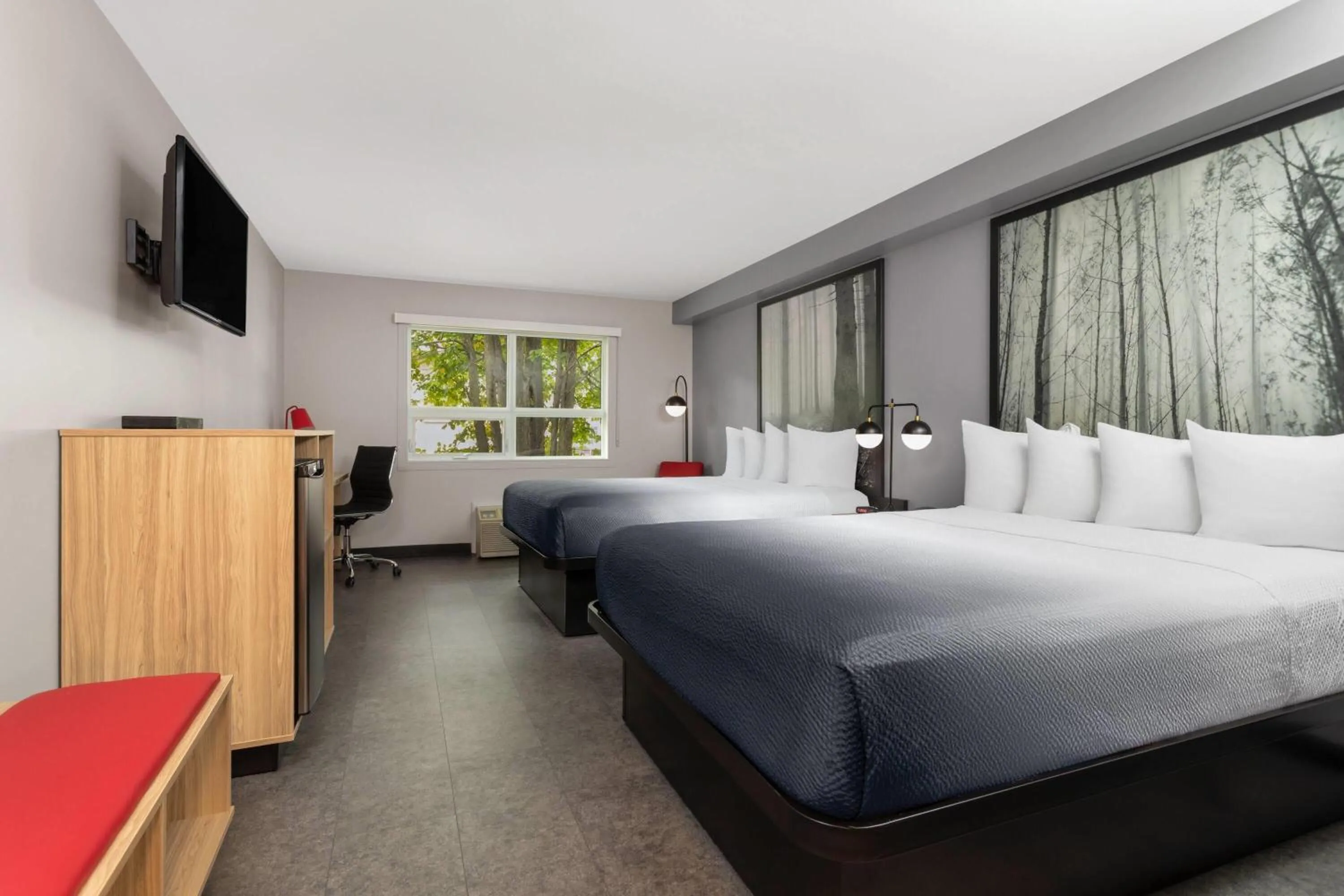 Photo of the whole room, Bed in Super 8 by Wyndham Sault Ste Marie On