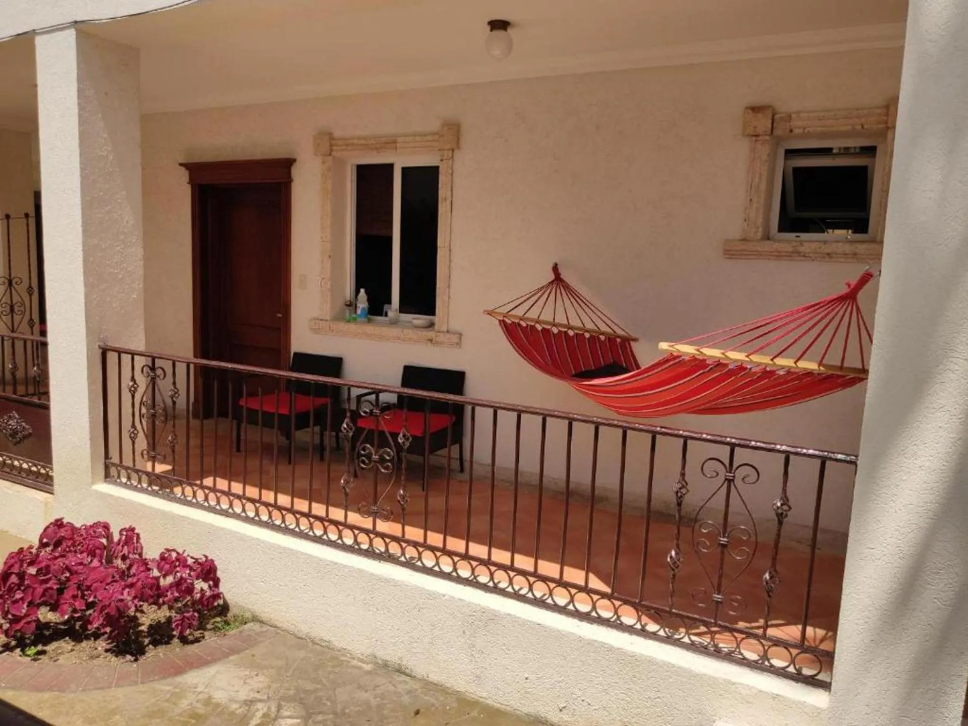 Patio in Stunning 1-Bed Apartment pool view in Punta Cana