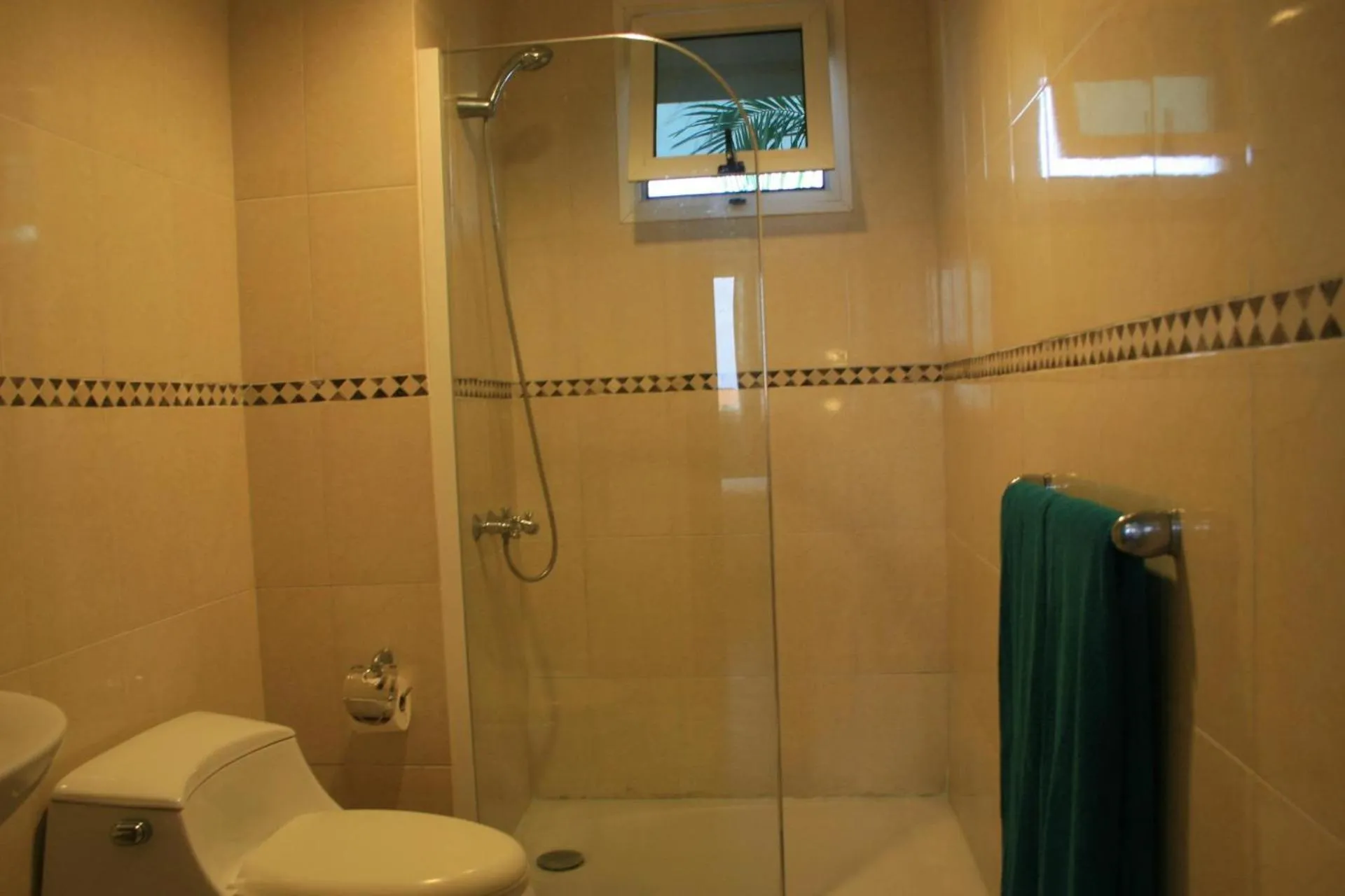 Shower in Stunning 1-Bed Apartment pool view in Punta Cana