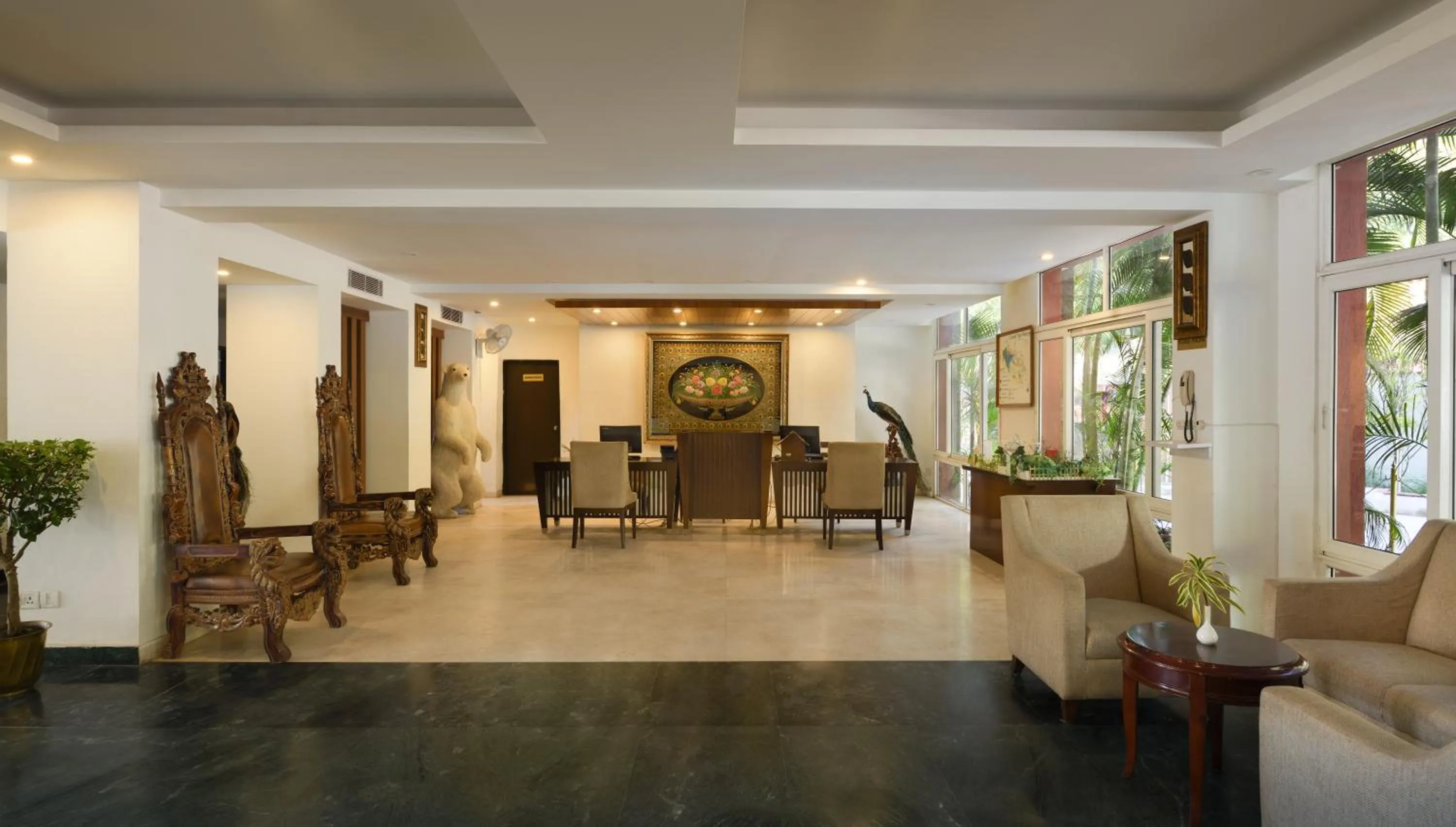 Lobby or reception in Hotel Ayodhya