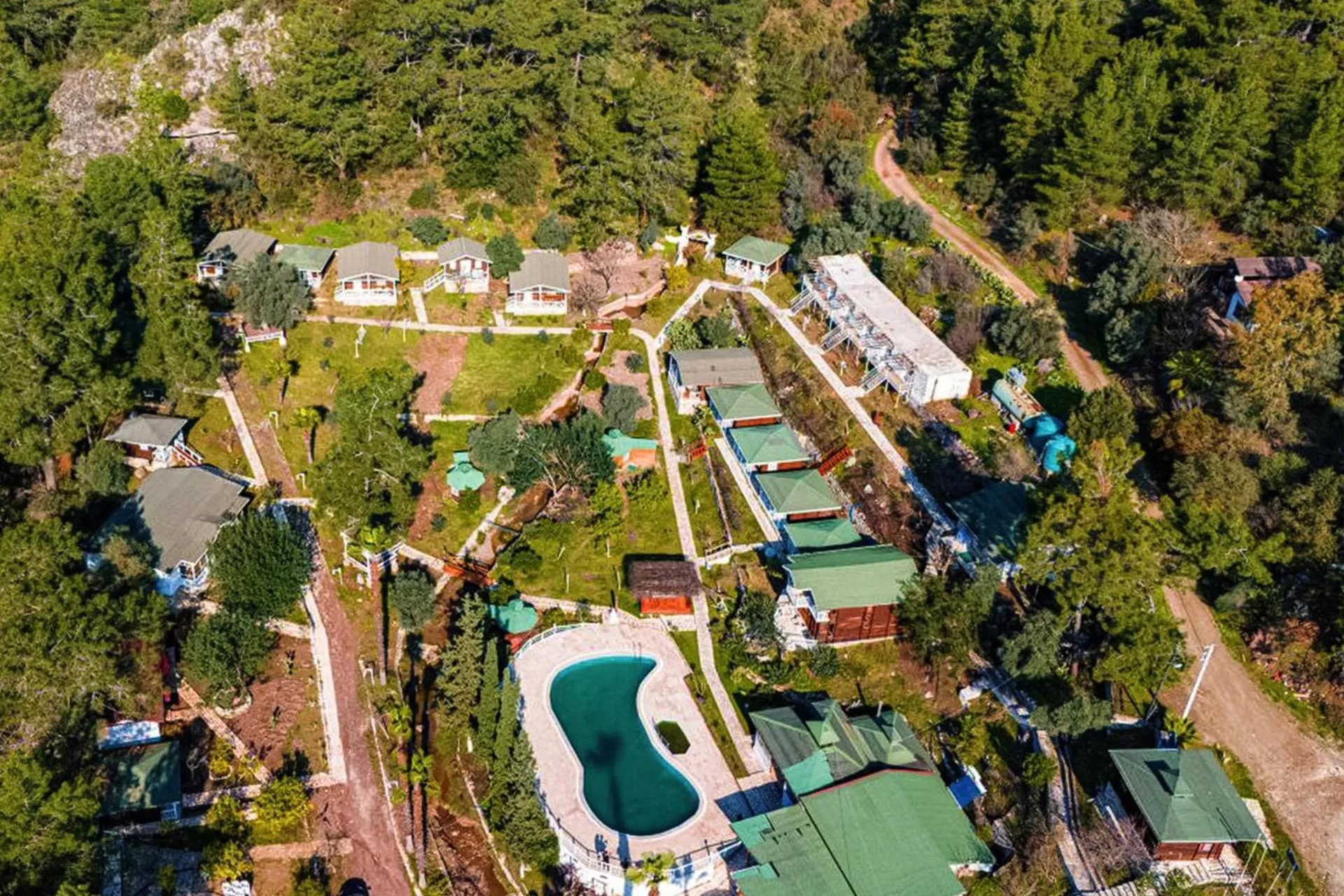 Bird's eye view in Angels Garden Hotel