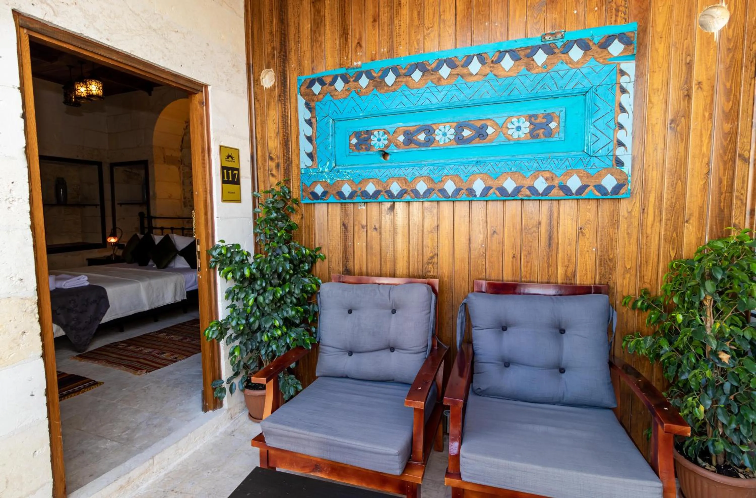 Seating area in Nomad inn