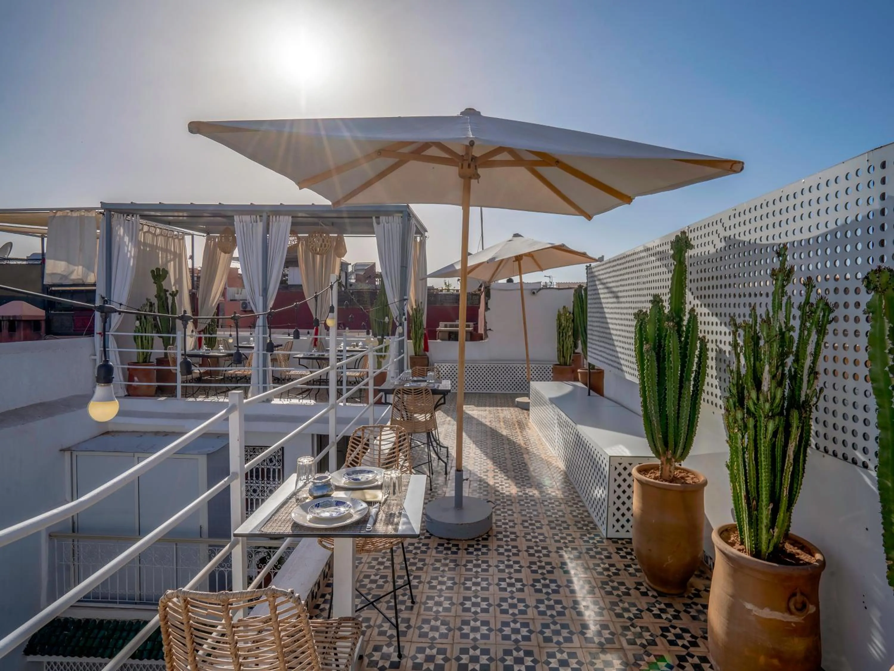 Balcony/Terrace in Riad Tzizwit Boutique Hotel & SPA
