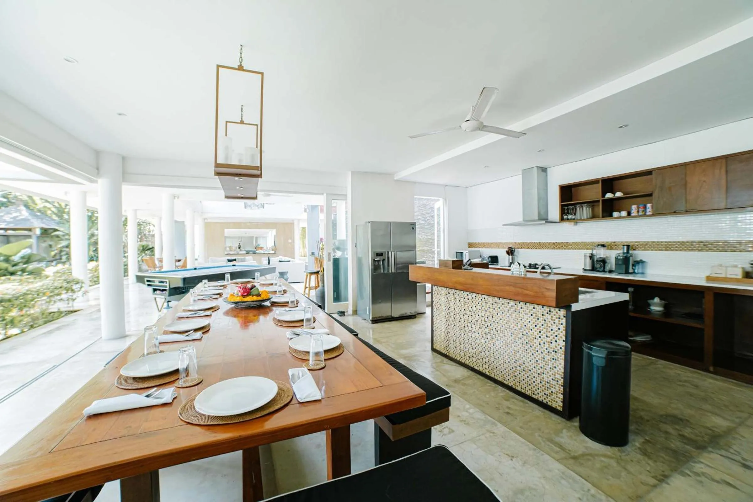 Kitchen or kitchenette in CassaMia Bali - Spacious Luxury 5 Bedroom Villa