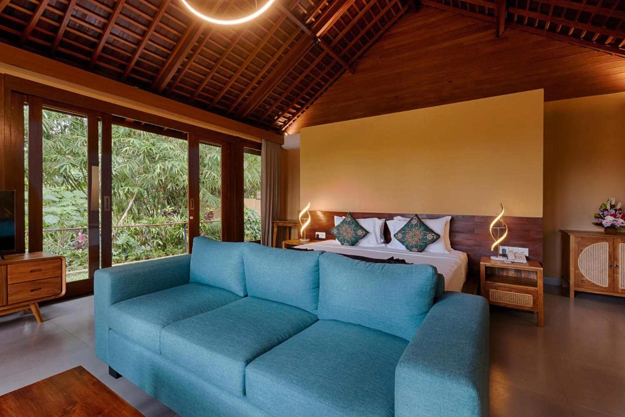 Bedroom in Samkhya Villas - Free 1x Floating Breakfast or Minibar