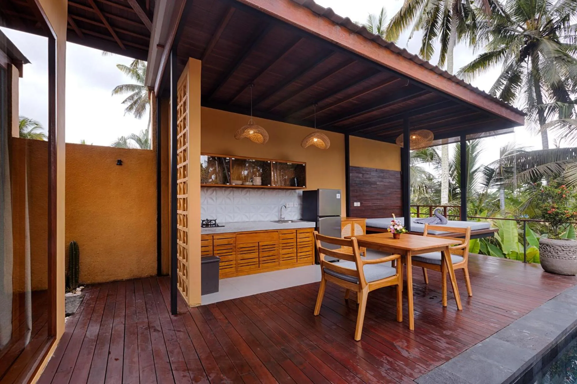 Balcony/Terrace in Samkhya Villas - Free 1x Floating Breakfast or Minibar