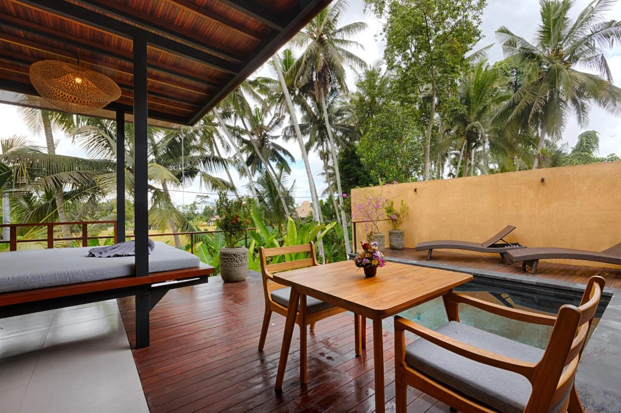 Seating area in Samkhya Villas - Free 1x Floating Breakfast or Minibar